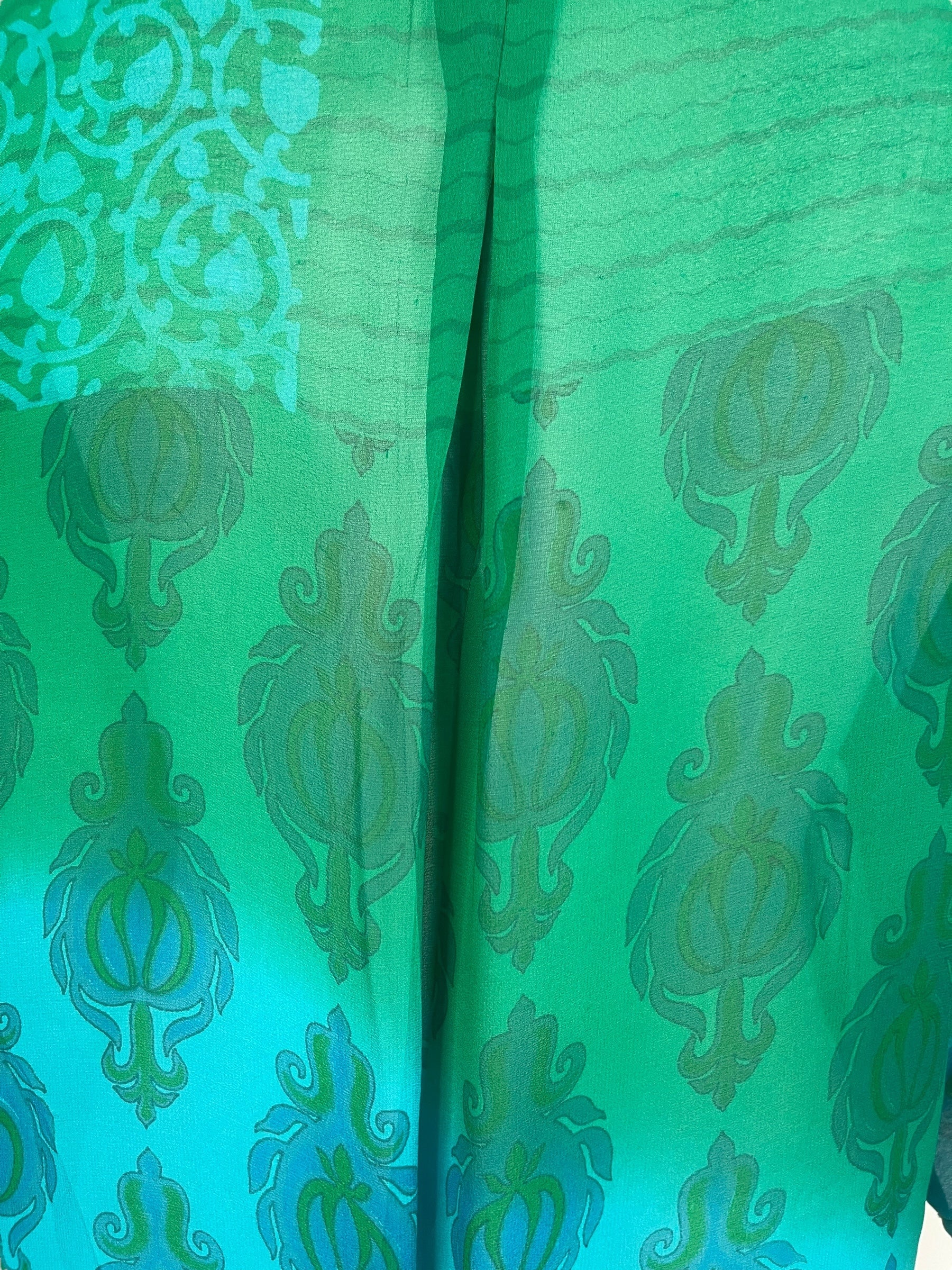 PRG7967 Sheer Avatar Pure Silk Self Pocket Tunic Dress