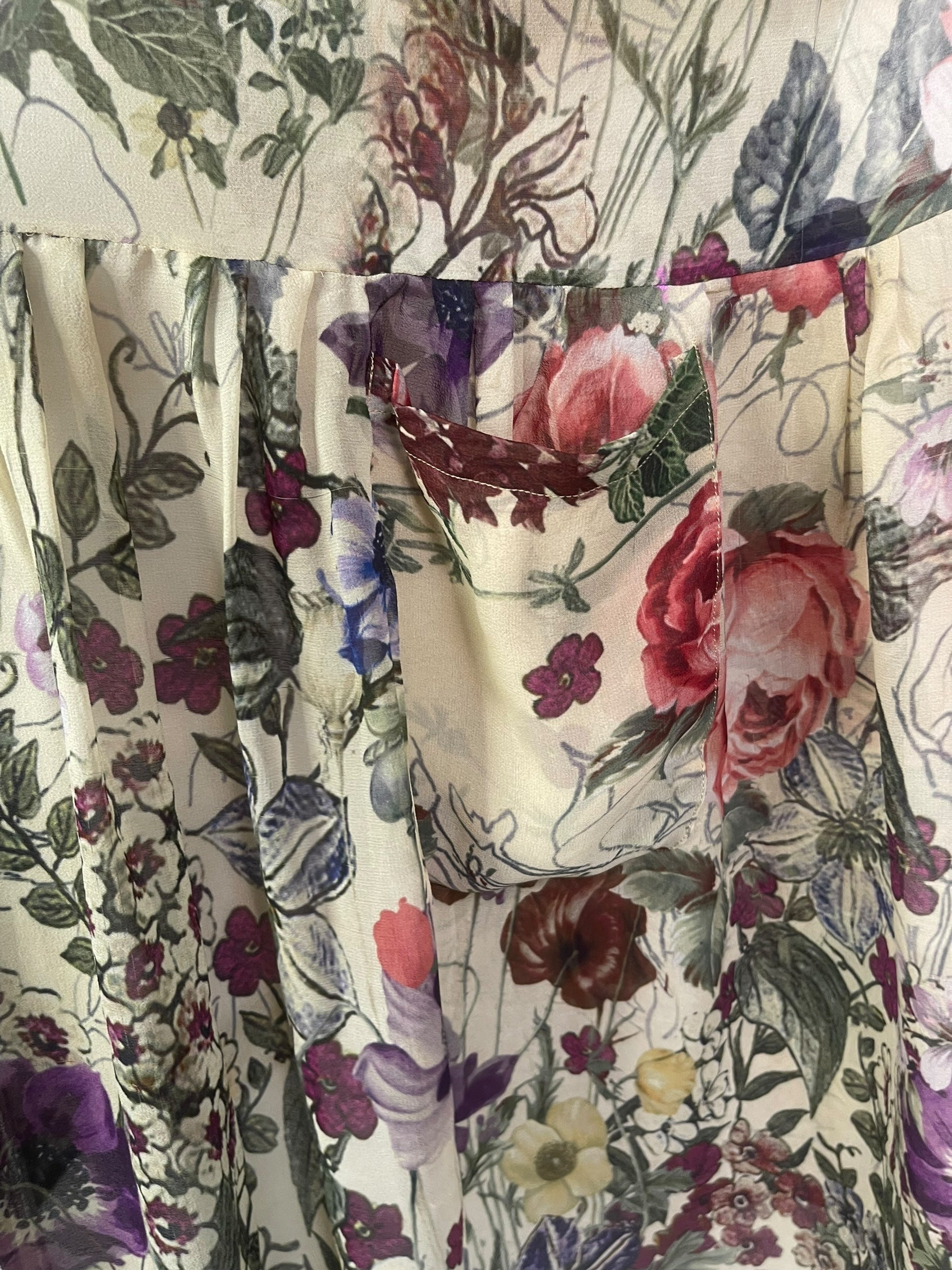 PRG8177 Sheer Wabi Sabi Pure Silk Boxy Babydoll Dress