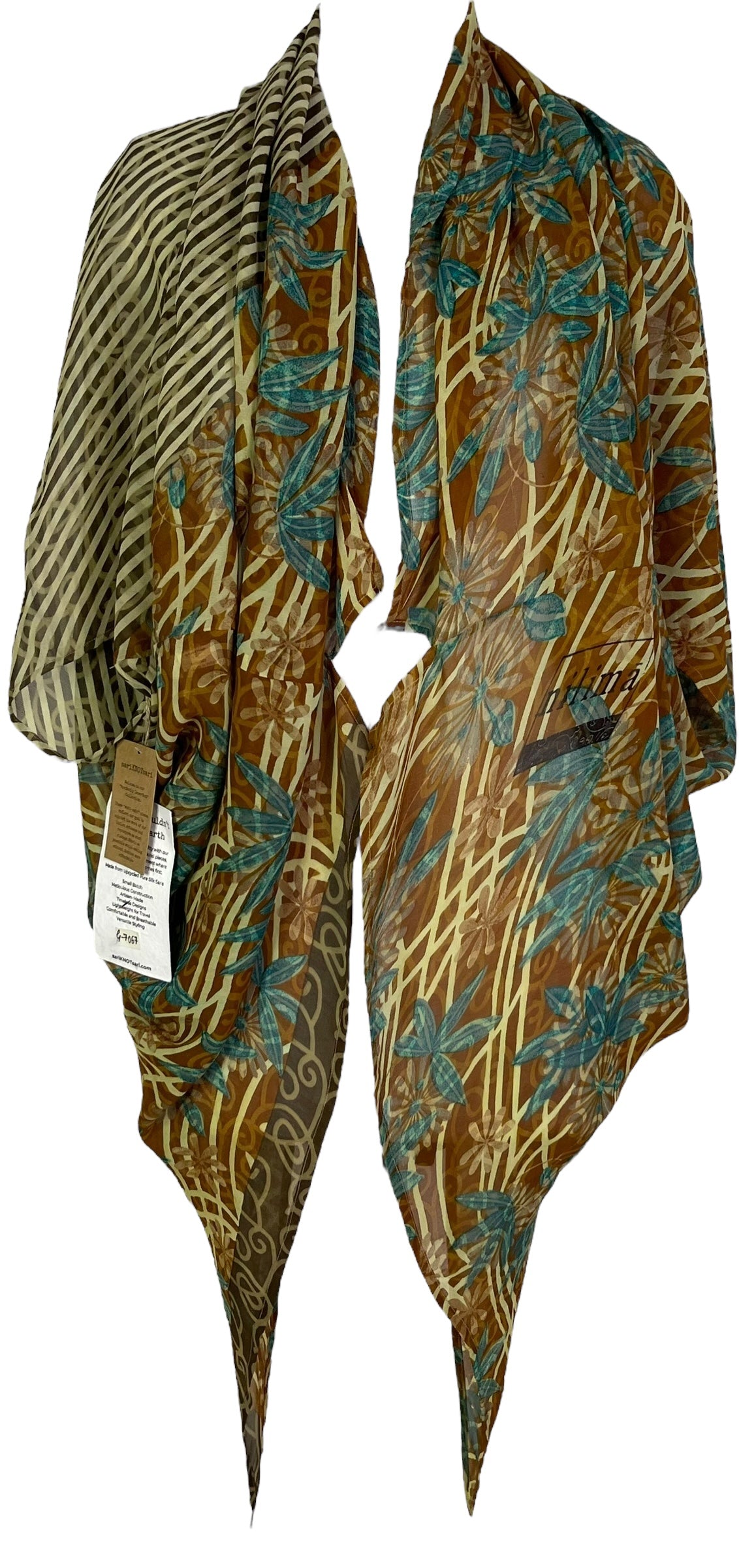 PRG7067 Sheer Wabi Sabi Pure Silk Cardigan