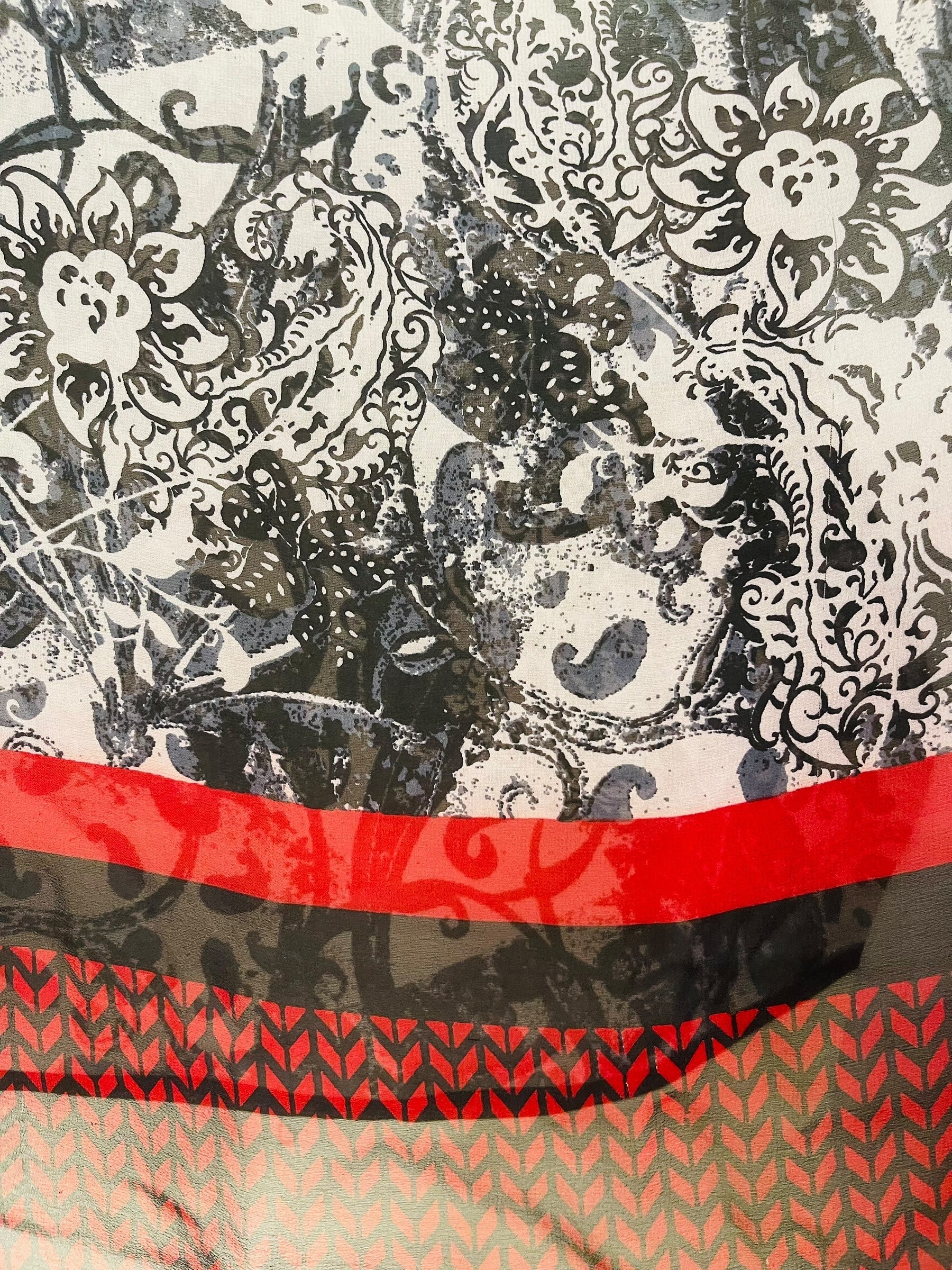 DEEANNS PRG7711 Sheer Avatar Pure Silk Capelet Poncho