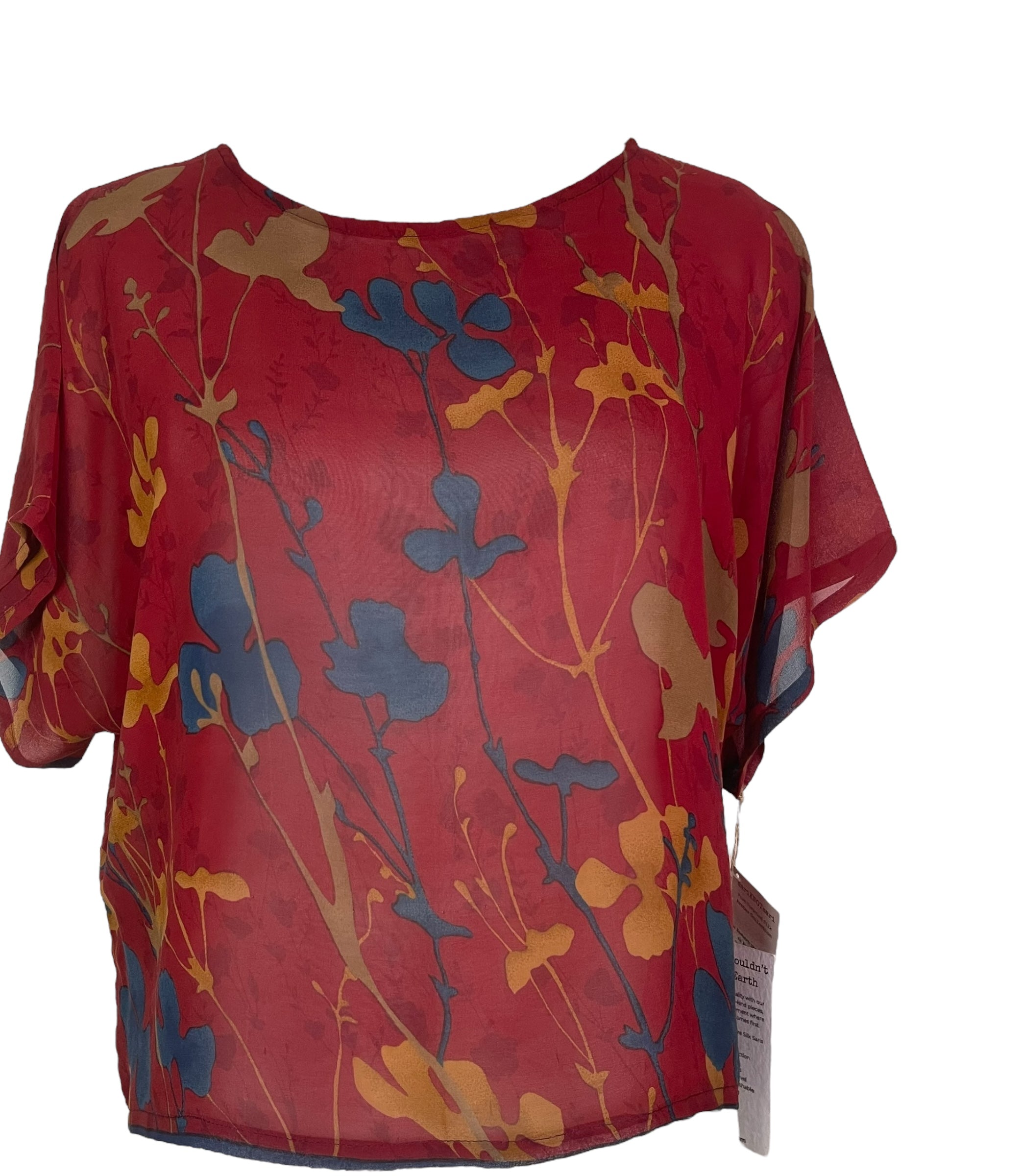 PRG4950 Sheer Avatar Pure Silk Boxy Top