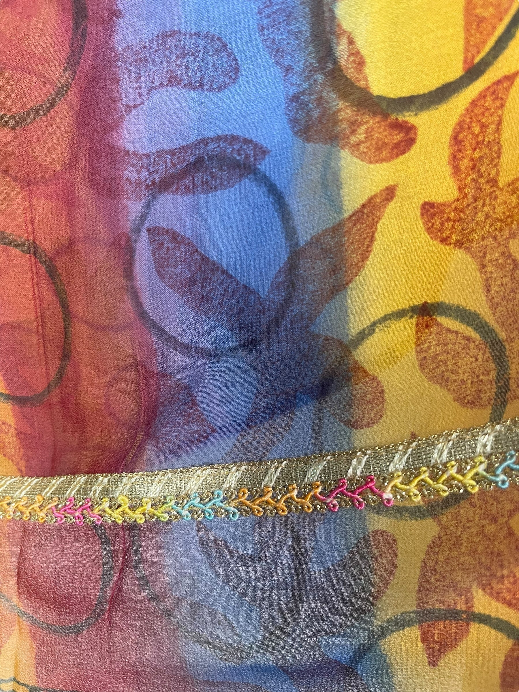 PREVIEW PRG7966 Sheer Avatar Pure Silk Capelet Poncho by DECEMBER2025 – Handmade ethical Poncho from sariKNOTsari using upcycled silk. Designed in Canada for travel and slow fashion, loved from Toronto to LA to Sydney.