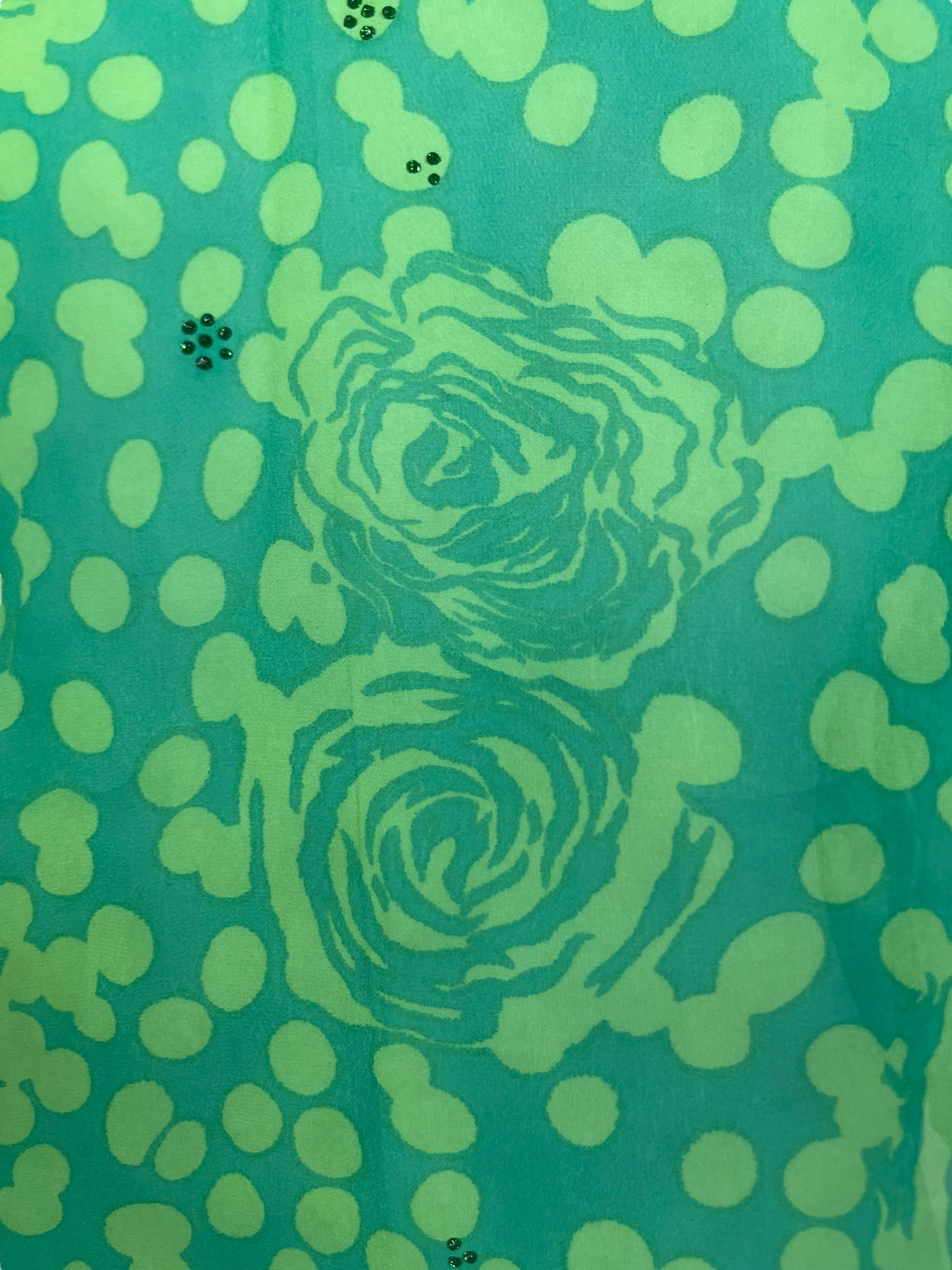 PRG5400 Sheer Avatar Pure Silk Side Slit Top