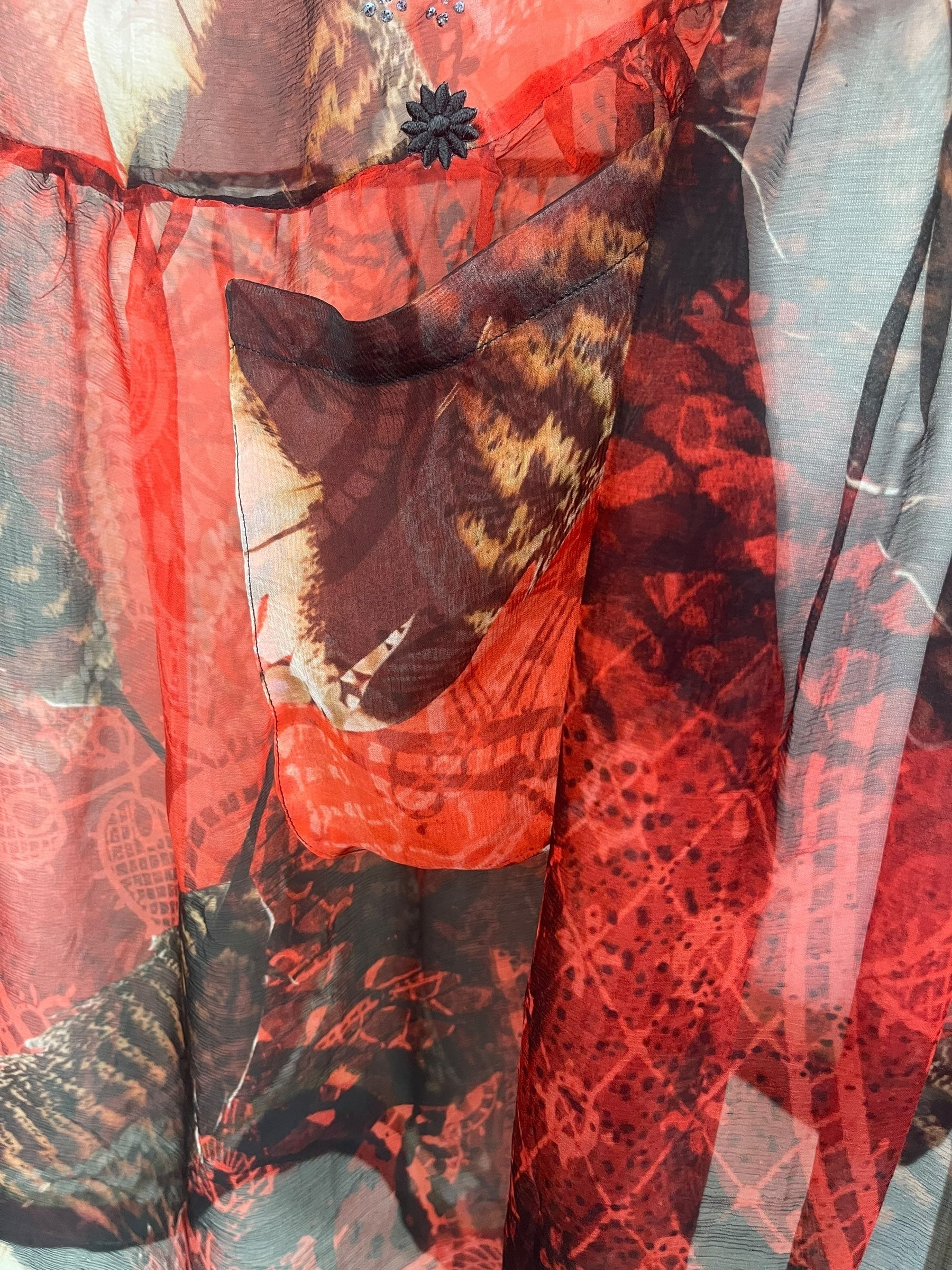 PREVIEW PCH8179 Very Sheer Avatar Pure Silk Chiffon Boxy Babydoll Dress