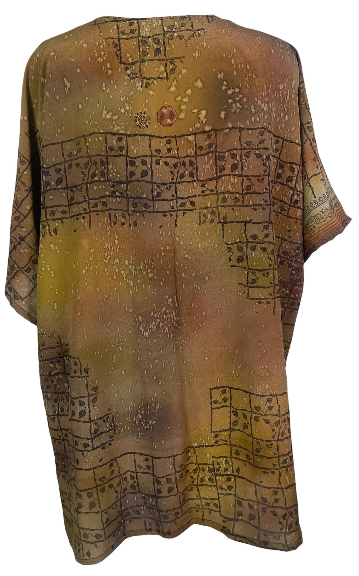 PREVIEW PRC8496 Avatar Pure Silk Kimono-Sleeved Jacket with Belt by MARCH2026 – Handmade ethical Short Kimono from sariKNOTsari using upcycled silk. Designed in Canada for travel and slow fashion, loved from Toronto to LA to Sydney. Featuring Zsiska, Bryn Walker and Artisan Leather coats by Rejean Pepin, Pepin designs