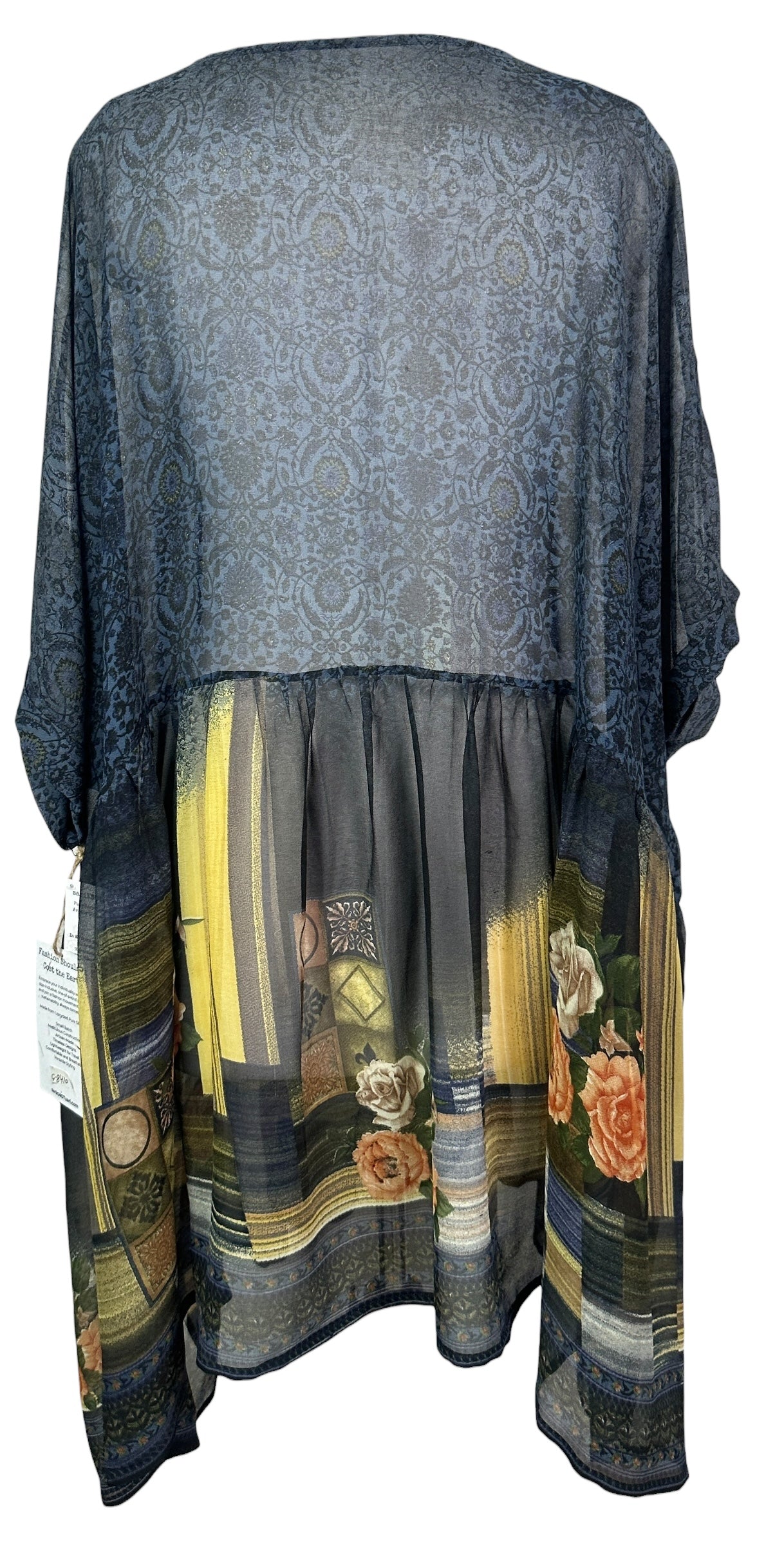 PRG8410 Sheer Avatar Pure Silk Boxy Babydoll Dress