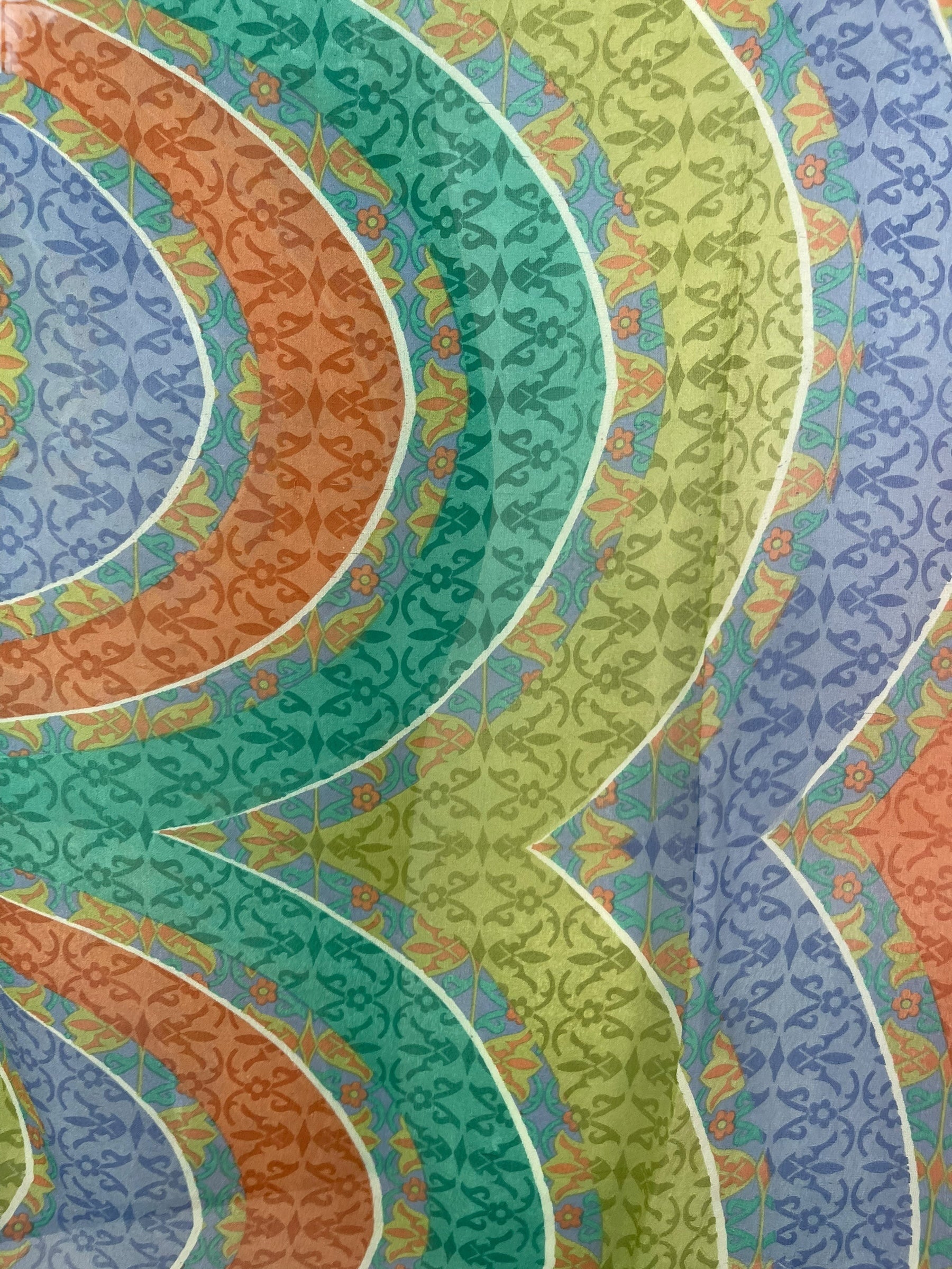 PRG7363 Sheer Wabi Sabi Pure Silk Short Kaftan Tunic Without Slits