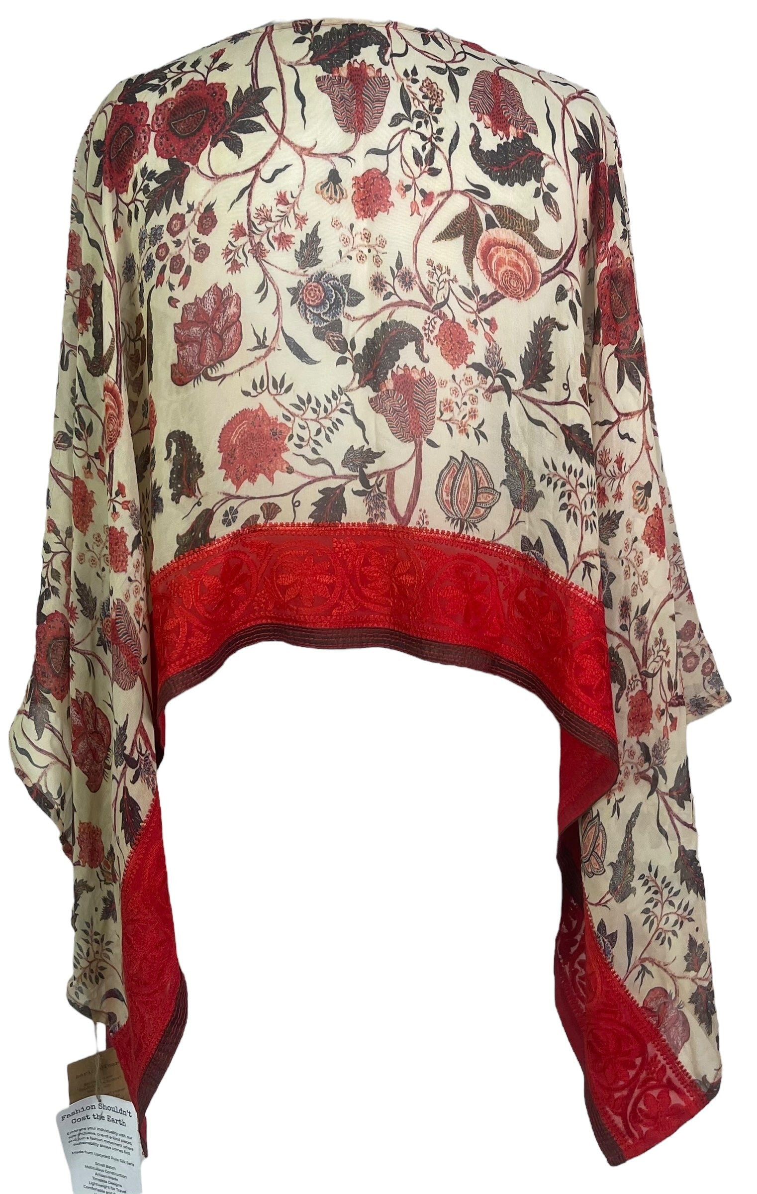 PREVIEW PRG8035B Sheer Pure Silk Wabi Sabi Capelet Poncho by DECEMBER2025 – Handmade ethical Poncho from sariKNOTsari using upcycled silk. Designed in Canada for travel and slow fashion, loved from Toronto to LA to Sydney.