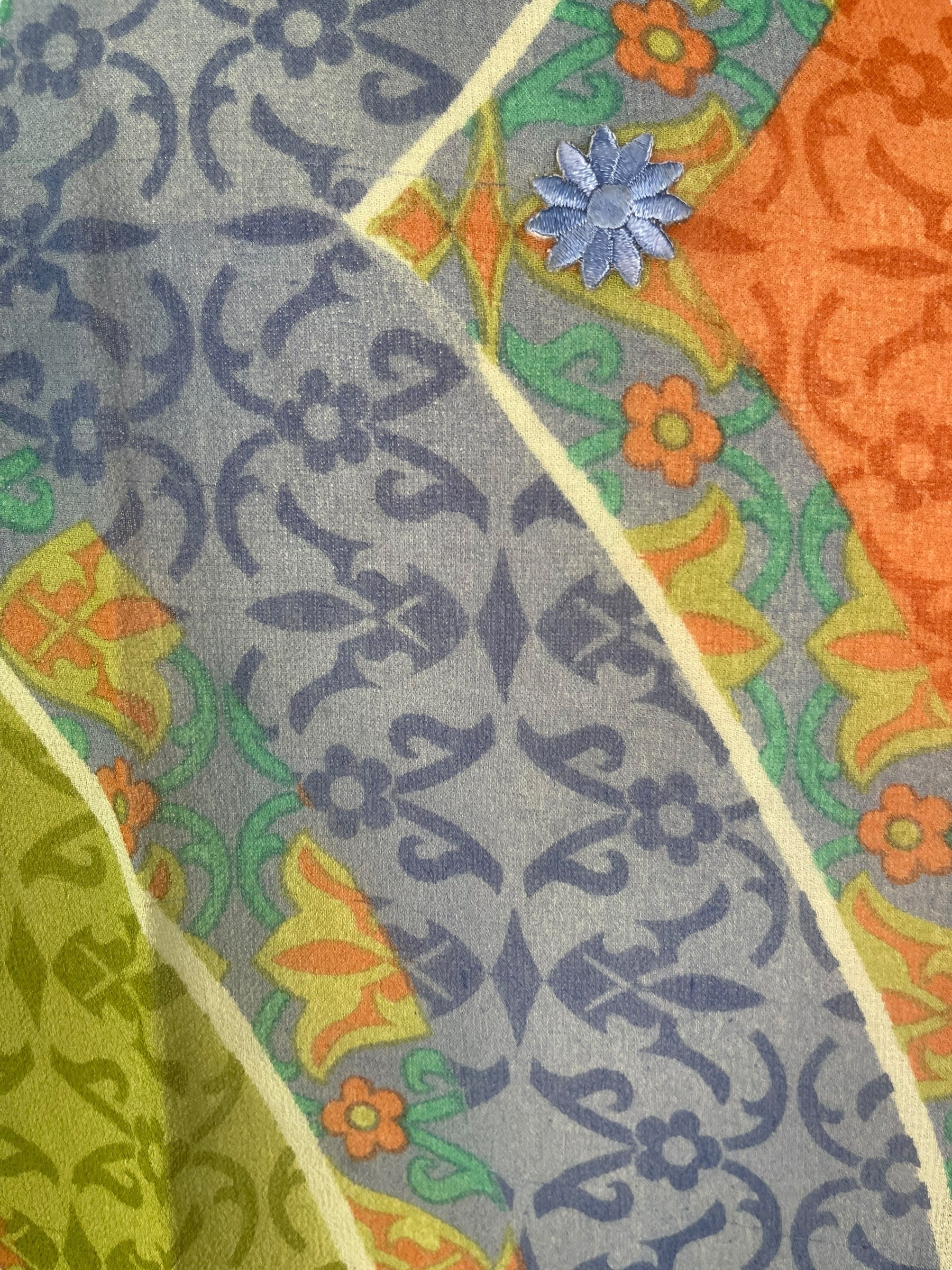 PRG7363 Sheer Wabi Sabi Pure Silk Short Kaftan Tunic Without Slits