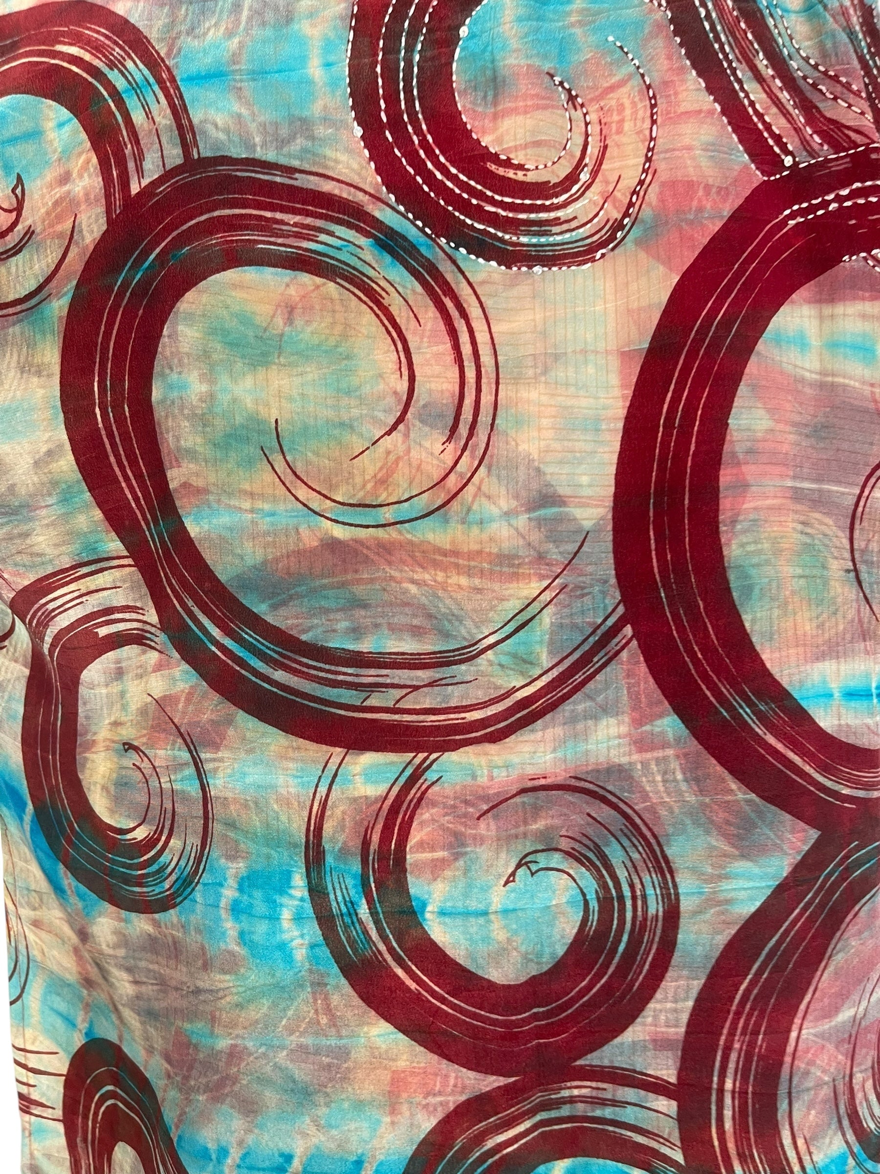 DEEANNS PRC7836 Avatar Pure Silk Side Slit Top