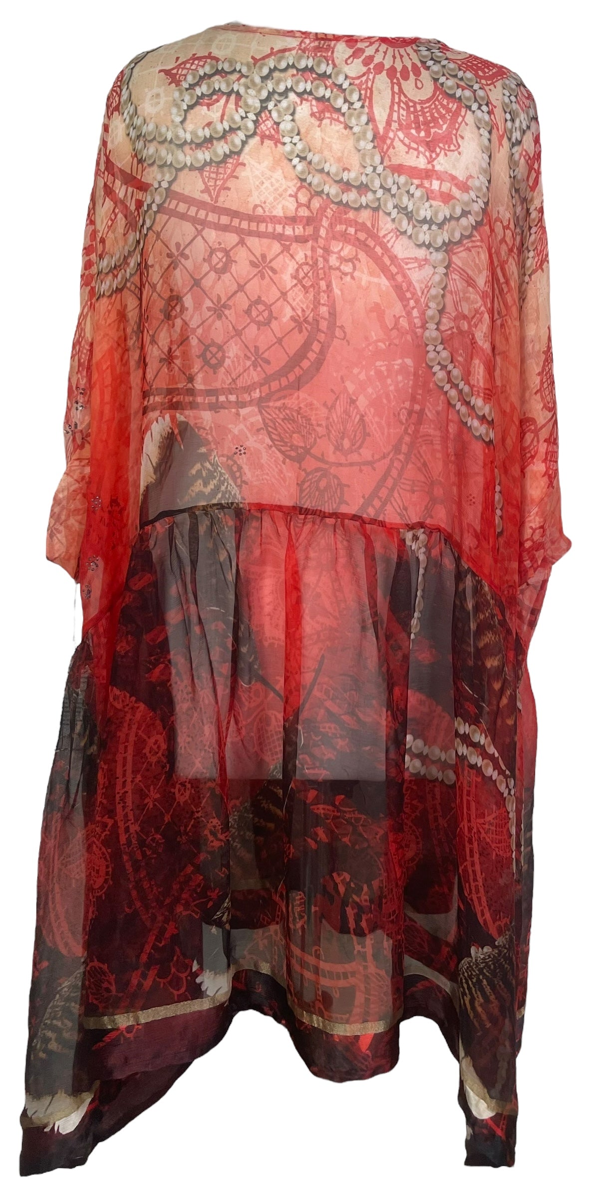 PREVIEW PCH8179 Very Sheer Avatar Pure Silk Chiffon Boxy Babydoll Dress