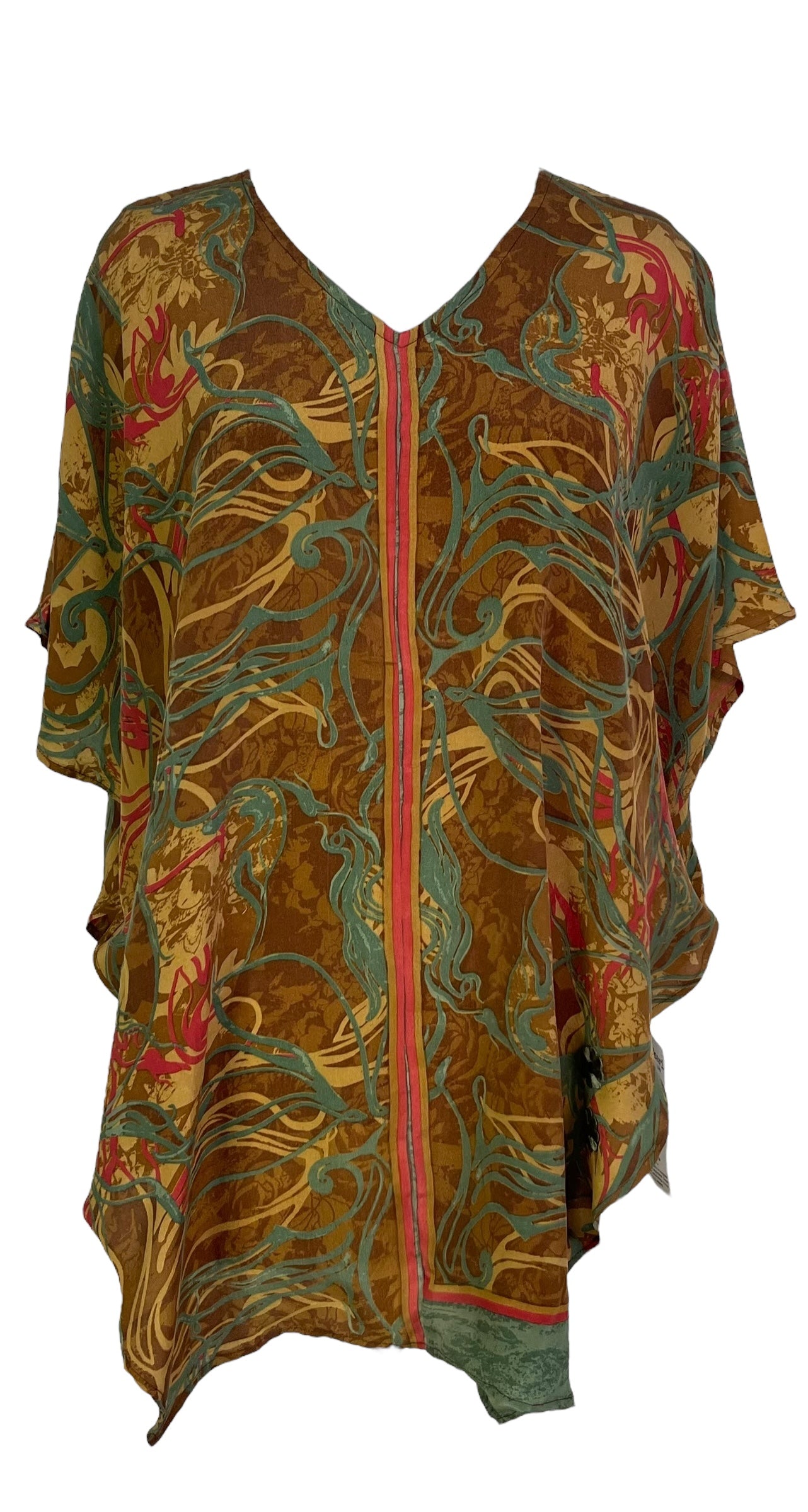 PRC7281 Wabi Sabi Pure Silk Waterfall Top