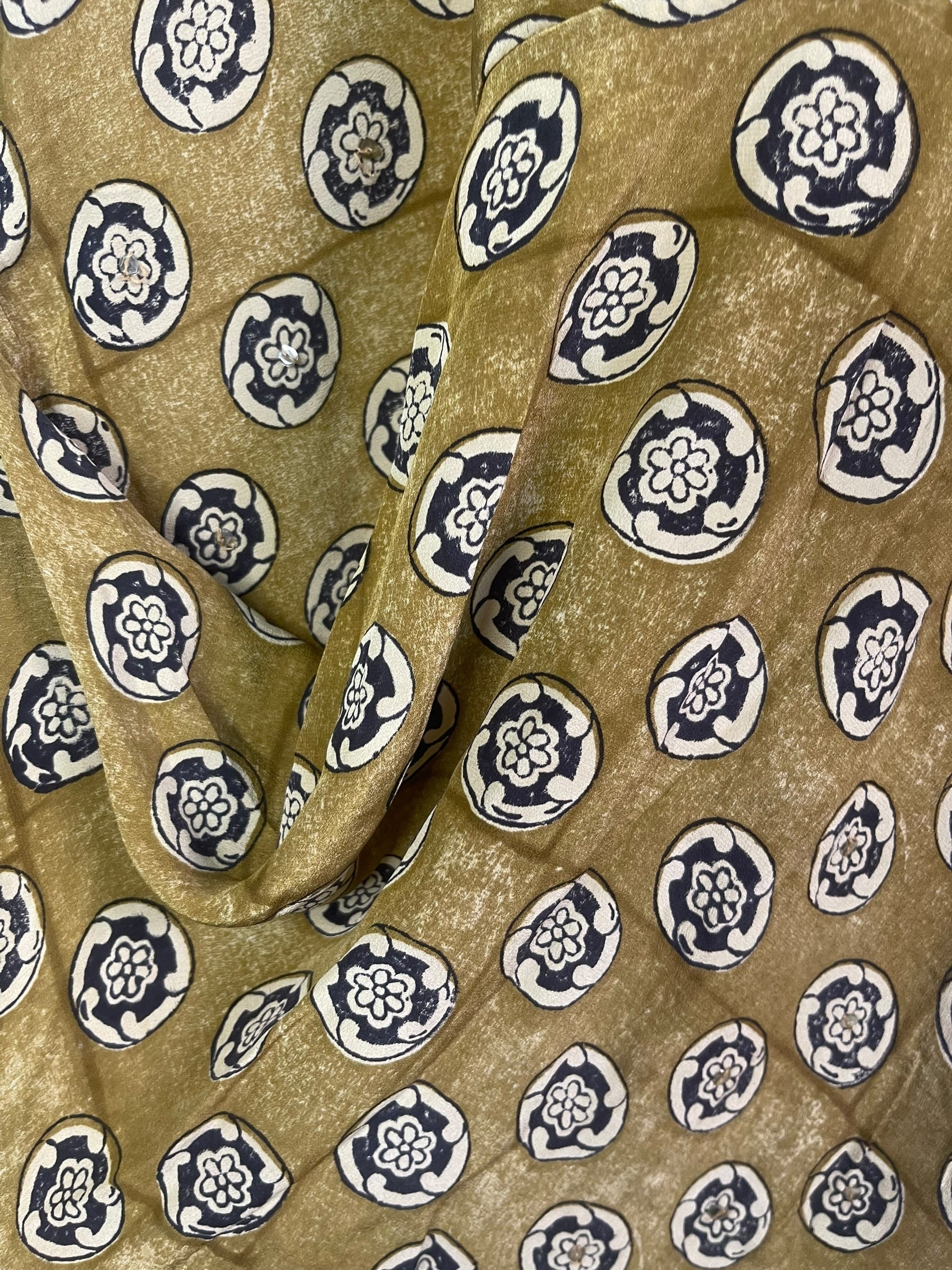 PRC7937 Avatar Pure Silk Self Pocket Tunic Dress