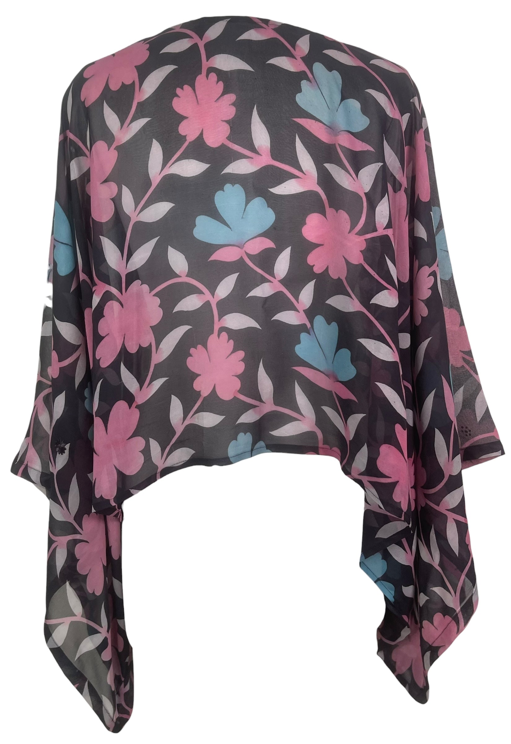 PREVIEW PRG8513 Sheer Wabi Sabi Pure Silk Kimono-Sleeved Top