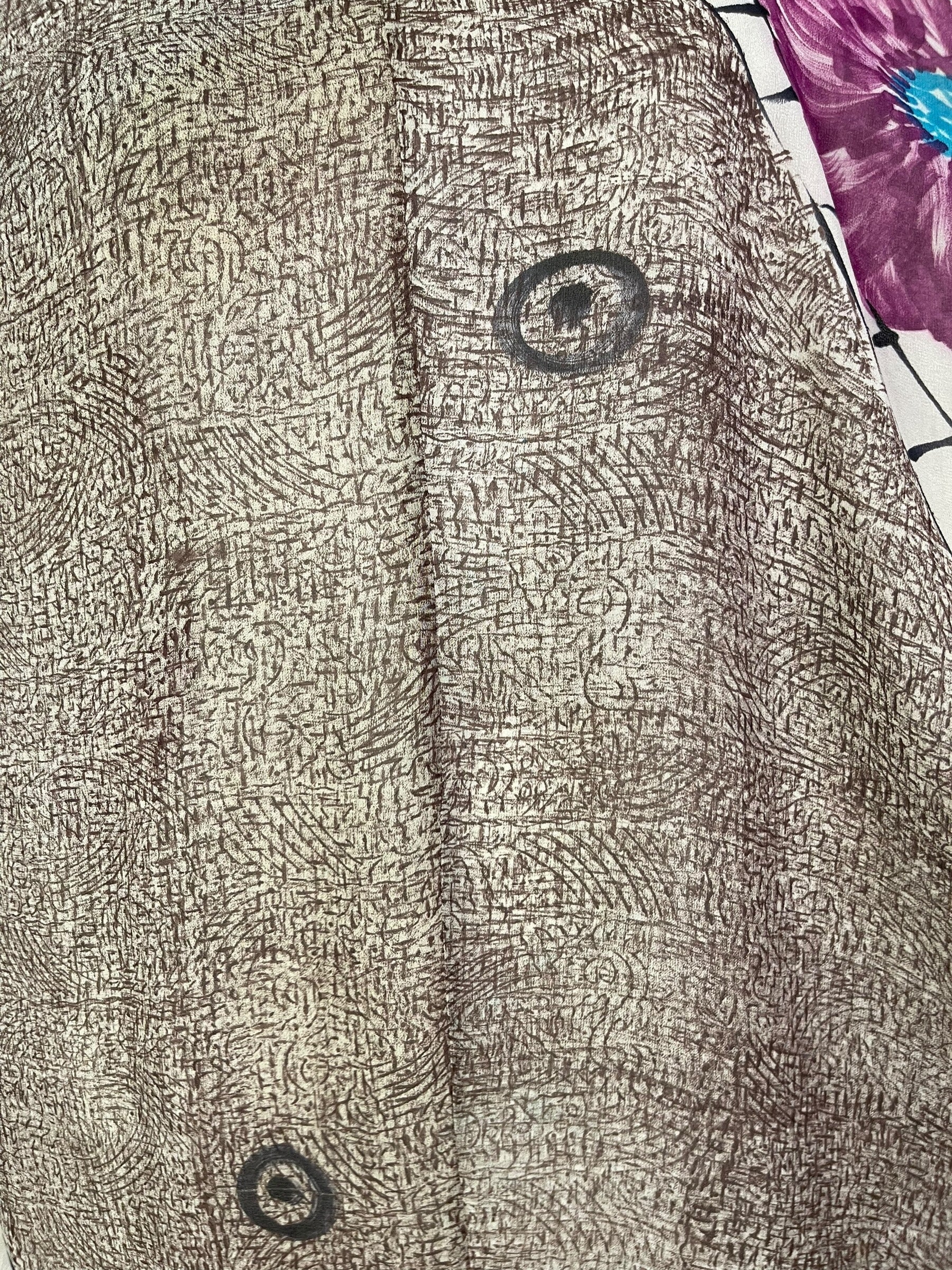 PRG6854 Sheer Wabi Sabi Pure Silk Waterfall Top