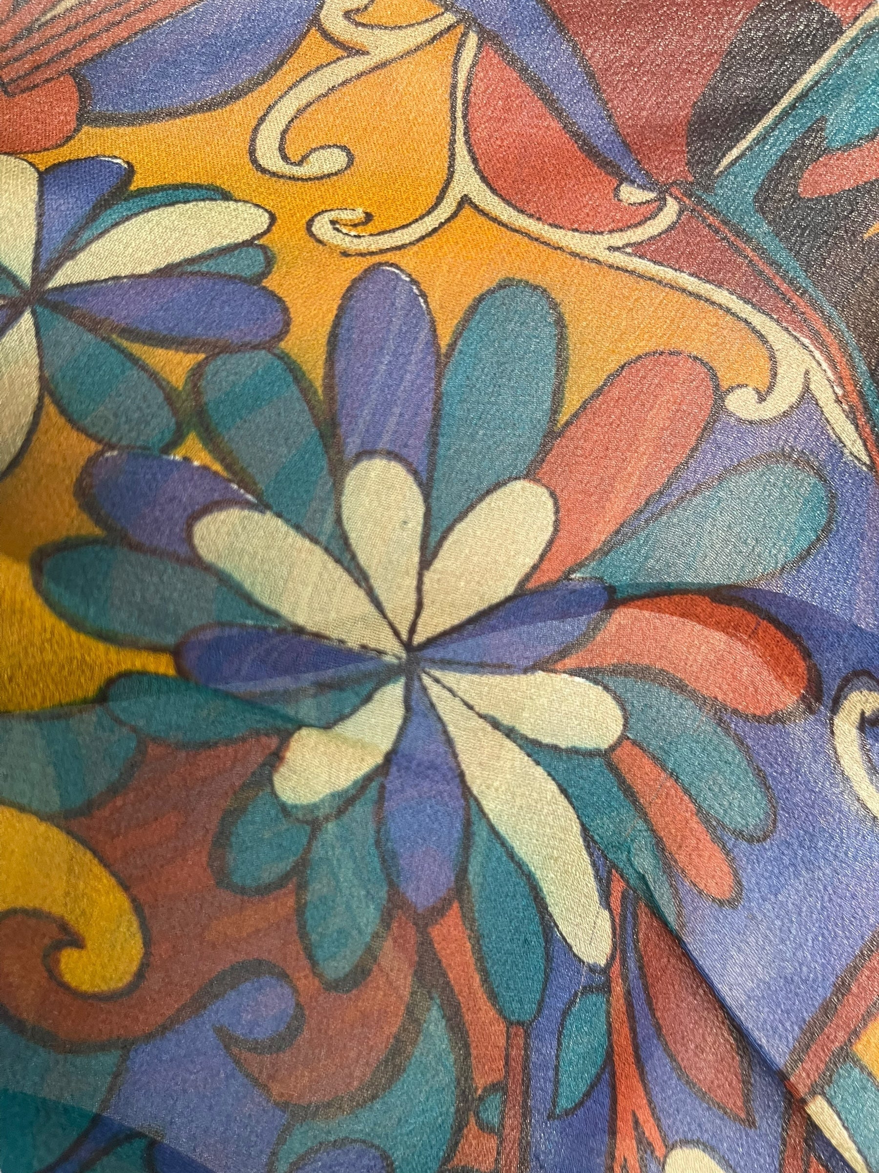 PRG7904 Sheer Avatar Pure Silk Sculptural Long Tunic Dress