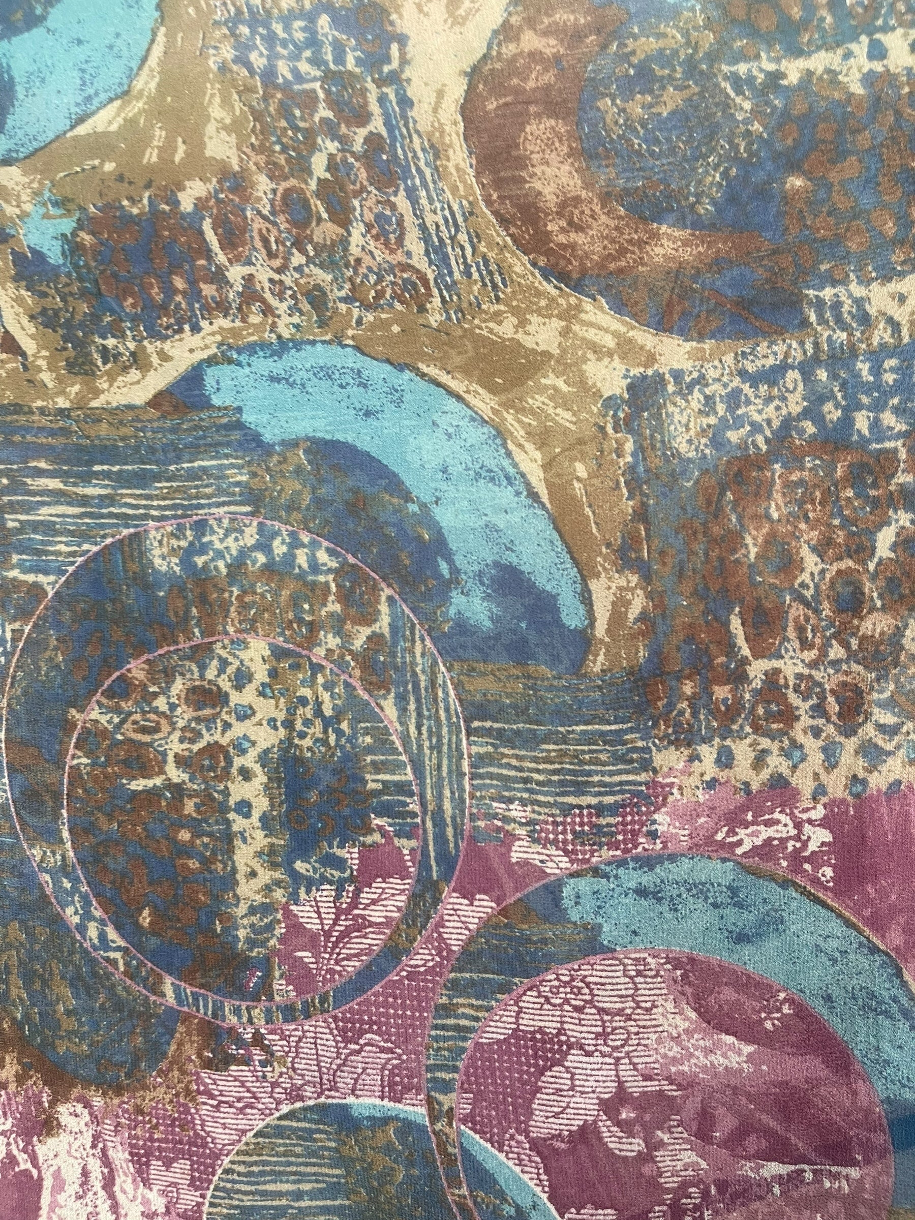 PRG8521 Sheer Wabi Sabi Pure Silk Kimono-Sleeved Top