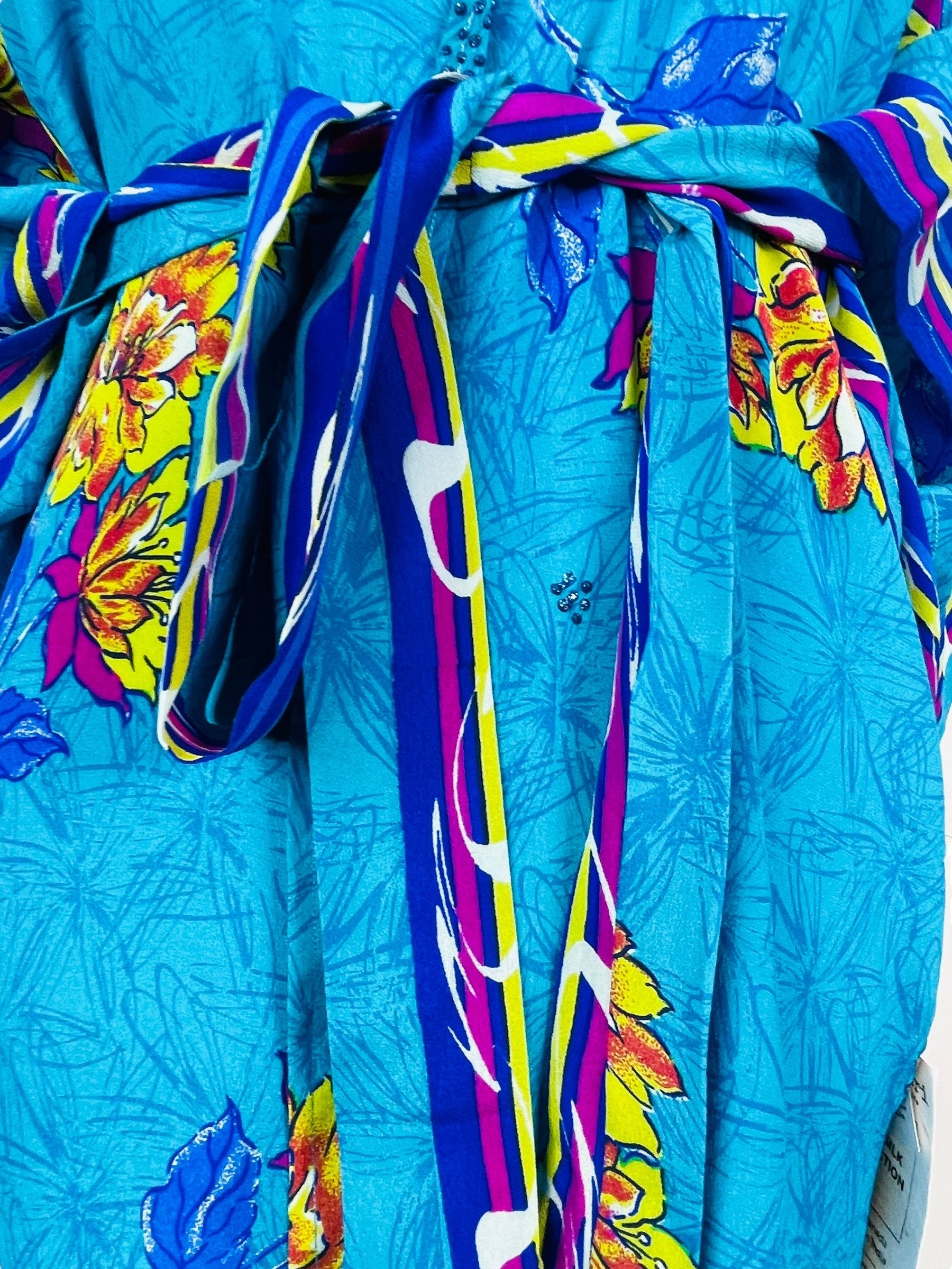 PRC7512 Avatar Pure Silk Kimono-Sleeved Jacket with Belt