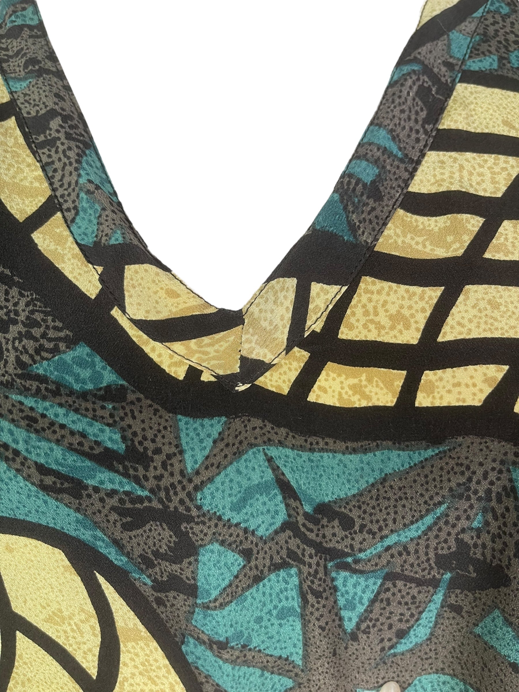 PRC8211 Avatar Pure Silk Long Tunic with Side Ties