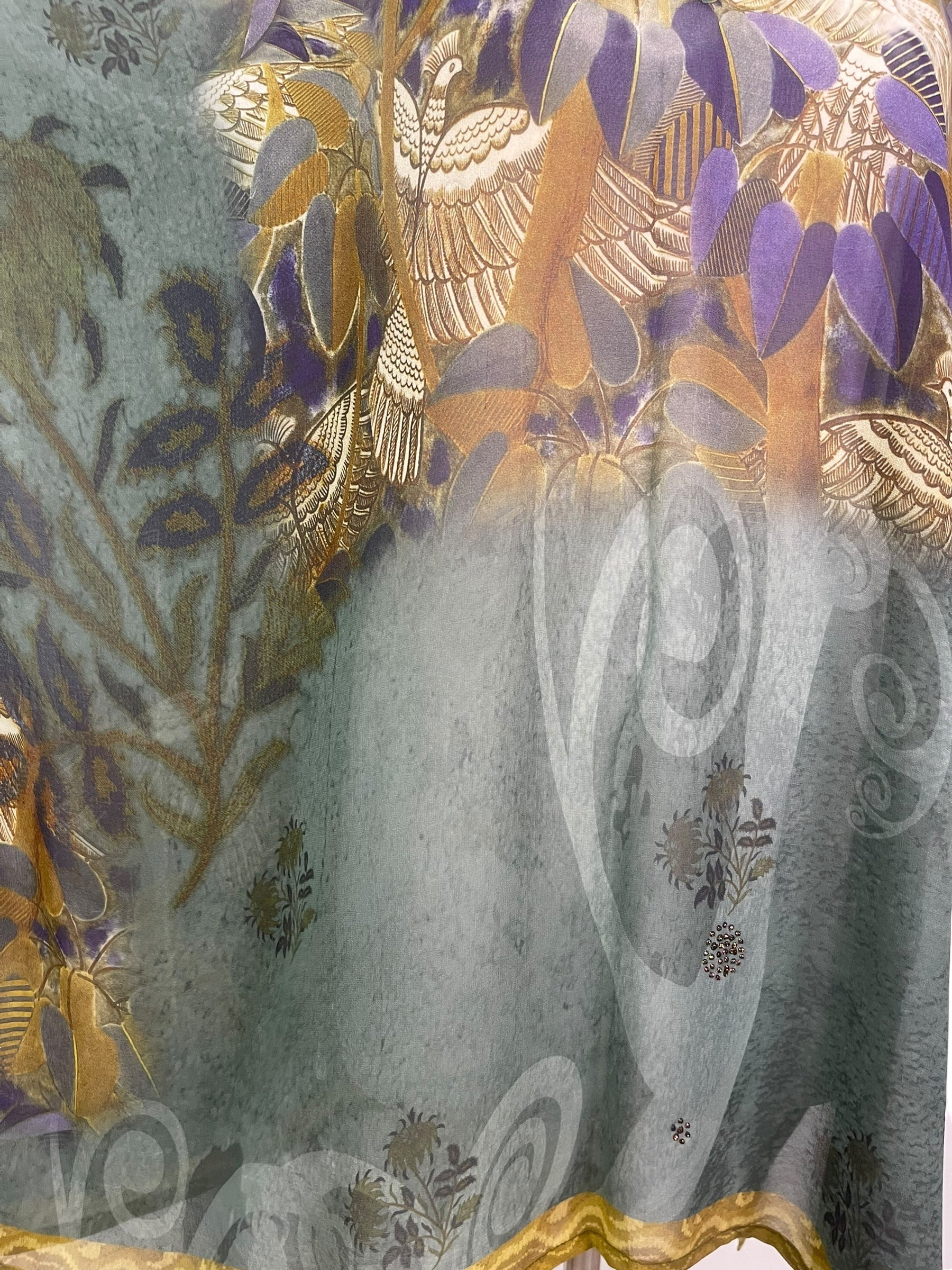 PREVIEW PRC8208 Sheer Avatar Pure Silk Short Kaftan Tunic with Slits