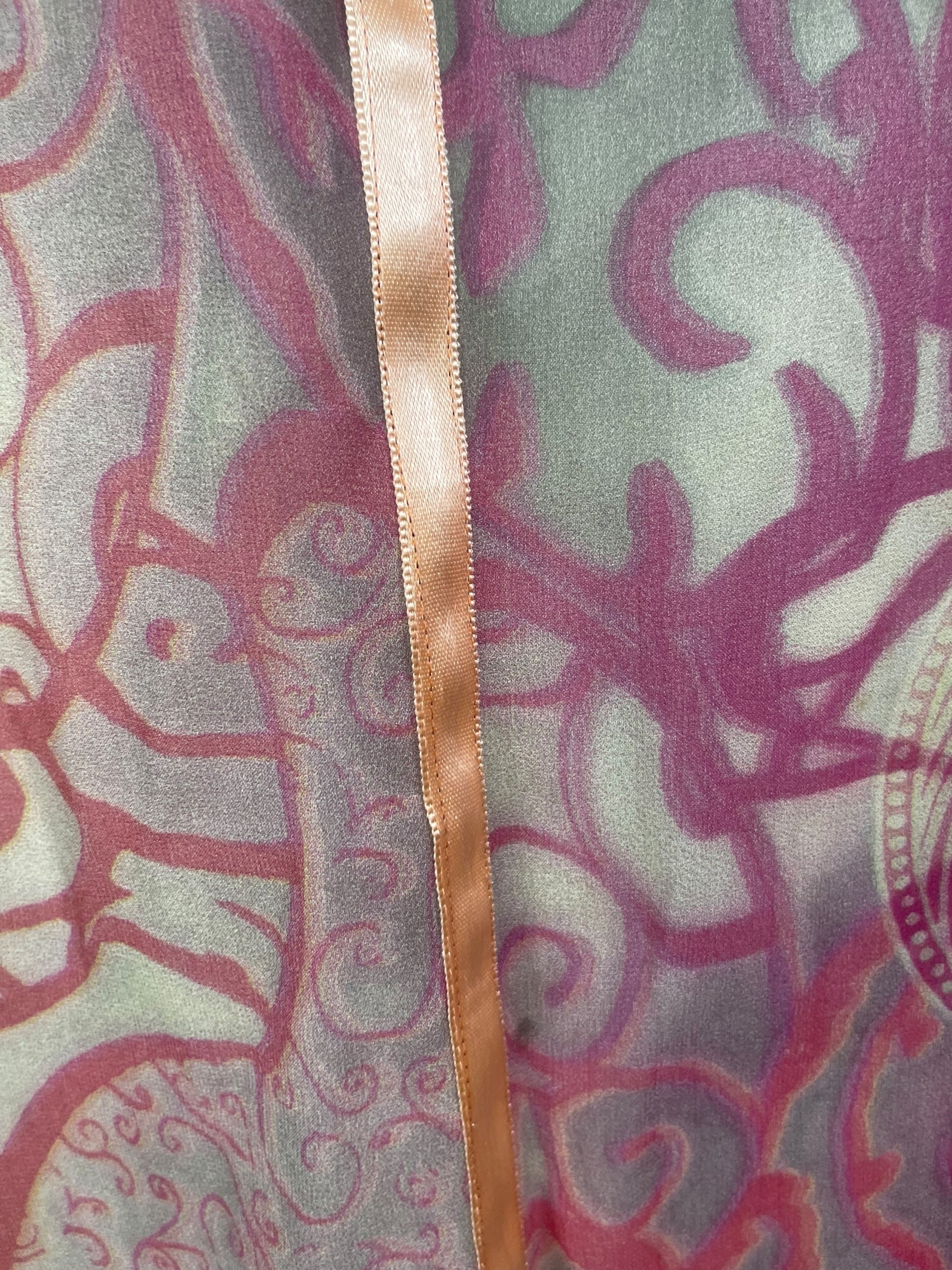 PRG8515 Sheer Avatar Pure Silk Kimono-Sleeved Jacket with Belt