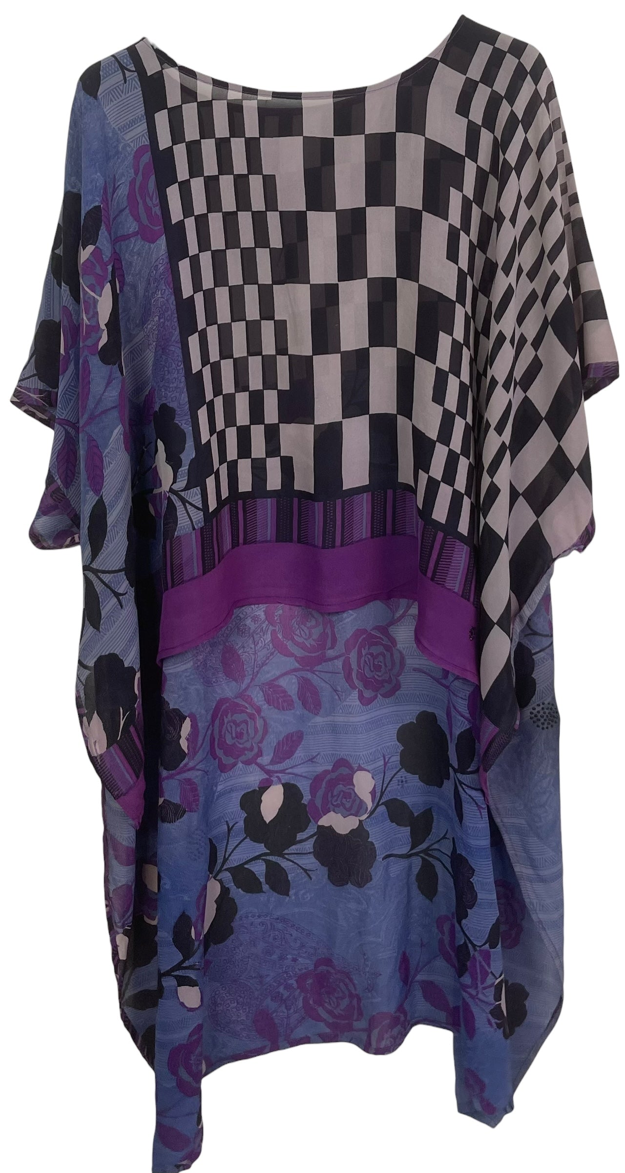 PRG8534 Sheer Avatar Pure Silk Hi Lo Top