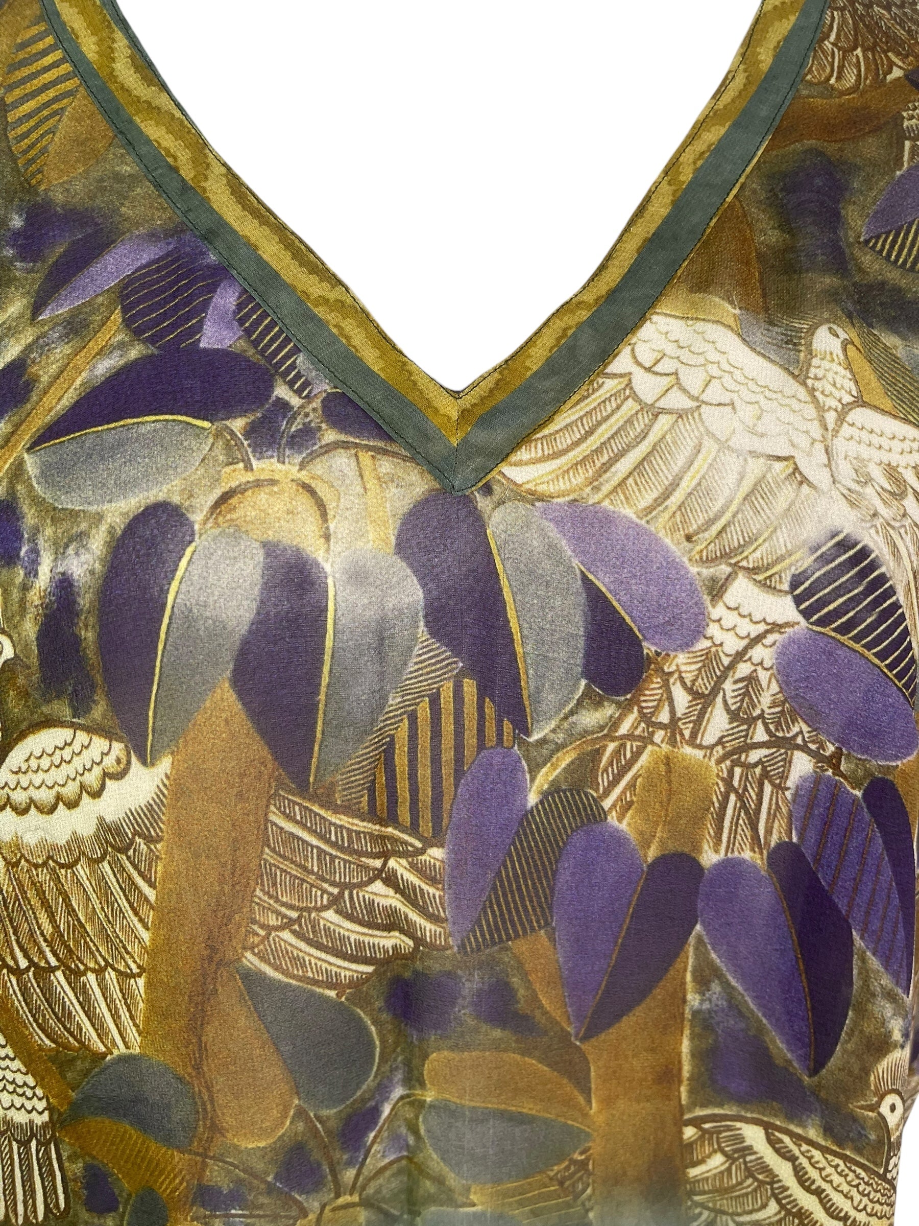 PREVIEW PRC8208 Sheer Avatar Pure Silk Short Kaftan Tunic with Slits