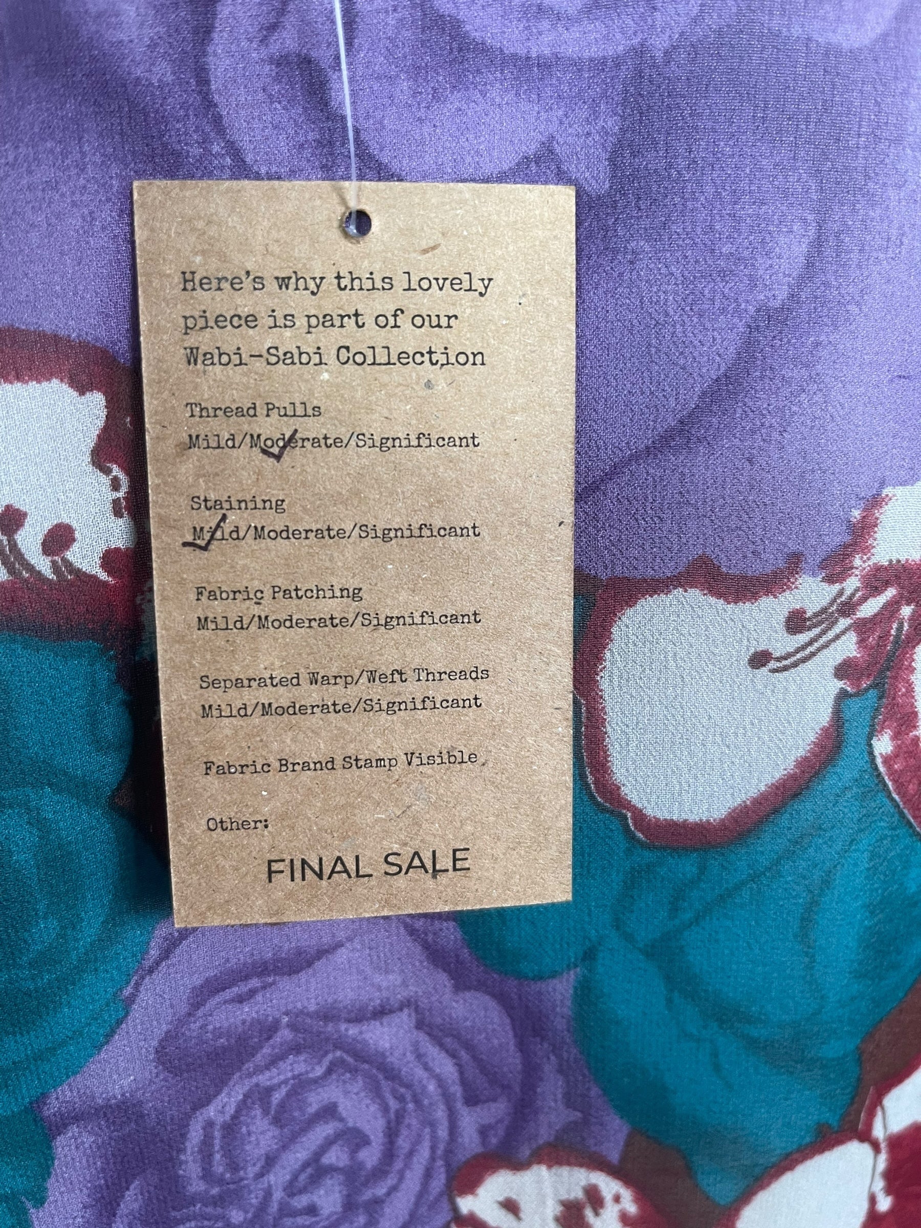 PRG8441 Sheer Wabi Sabi Pure Silk Long Tunic with Side Ties