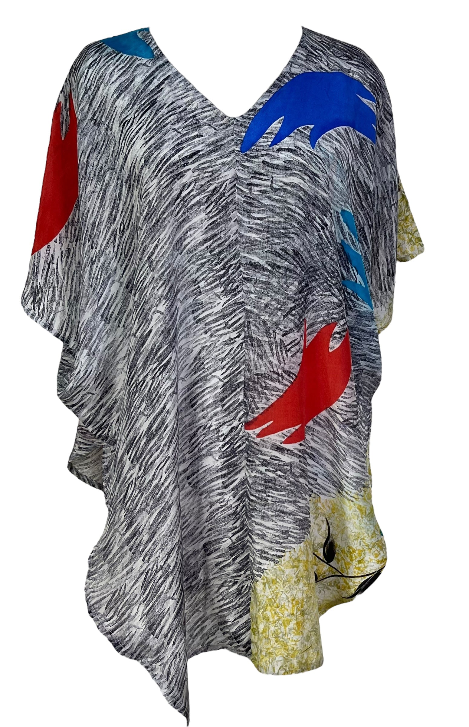 PRC6878 Avatar Pure Silk Waterfall Top