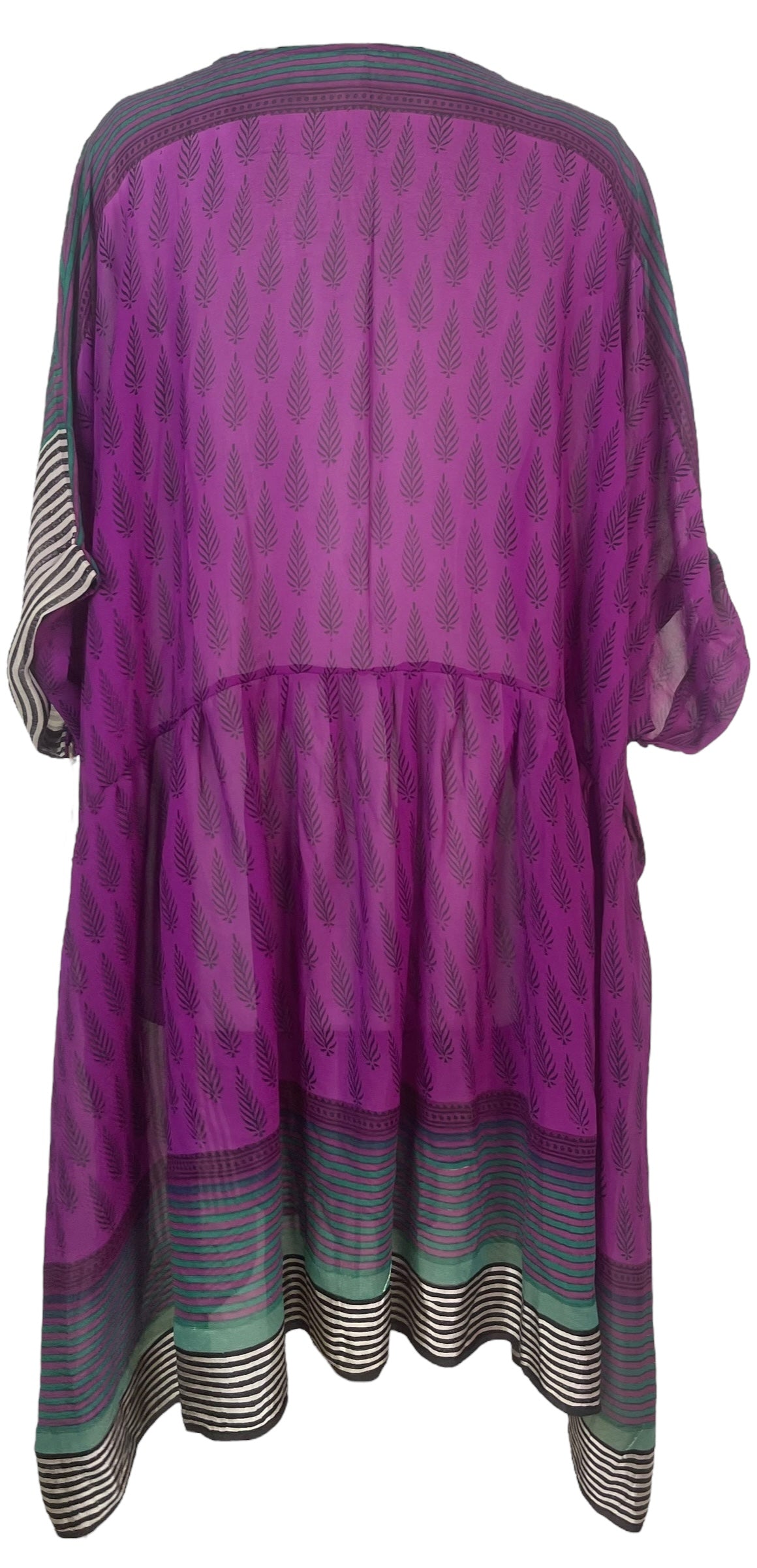 PRG8166 Sheer Avatar Pure Silk Boxy Babydoll Dress