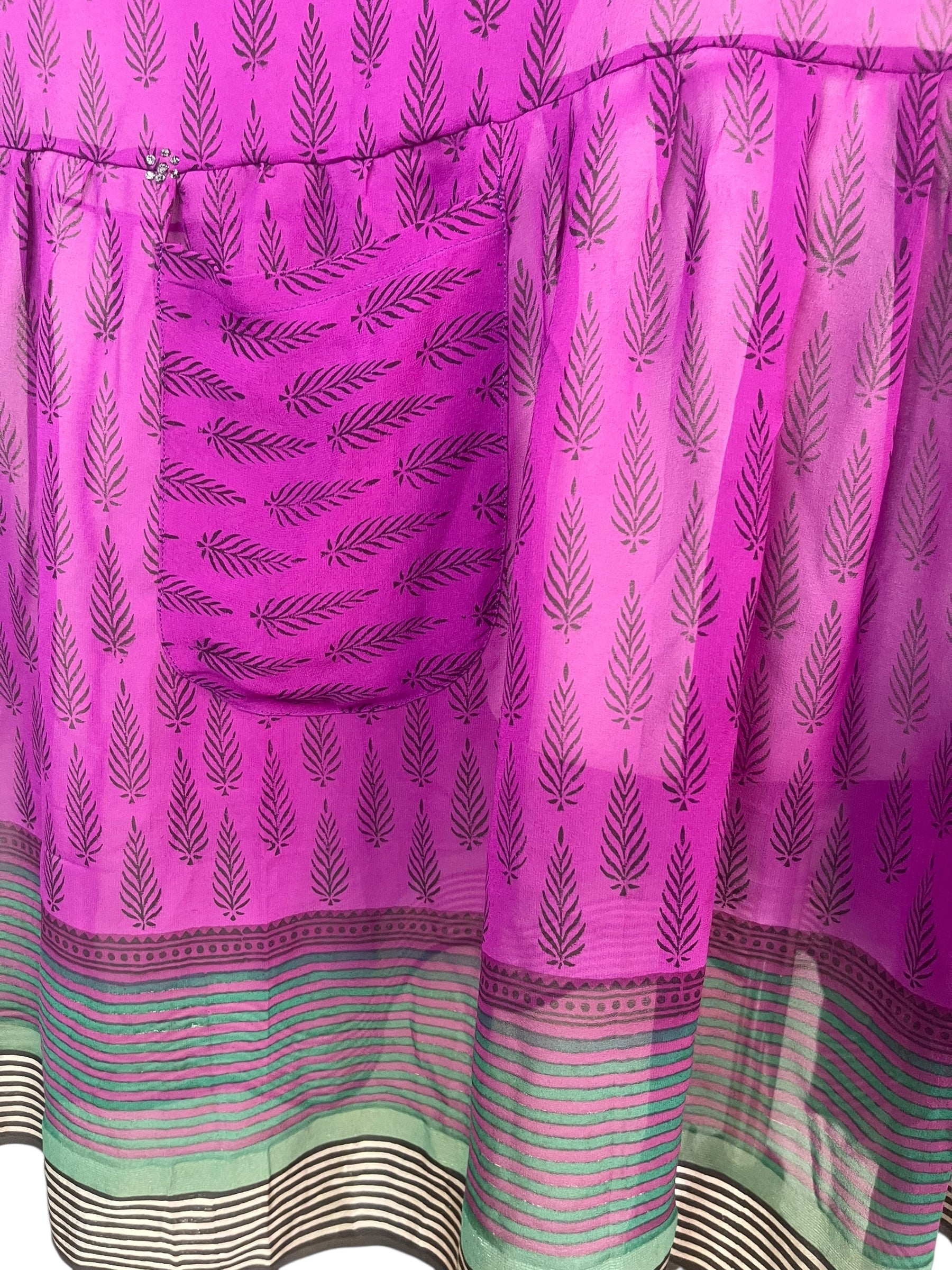 PRG8166 Sheer Avatar Pure Silk Boxy Babydoll Dress