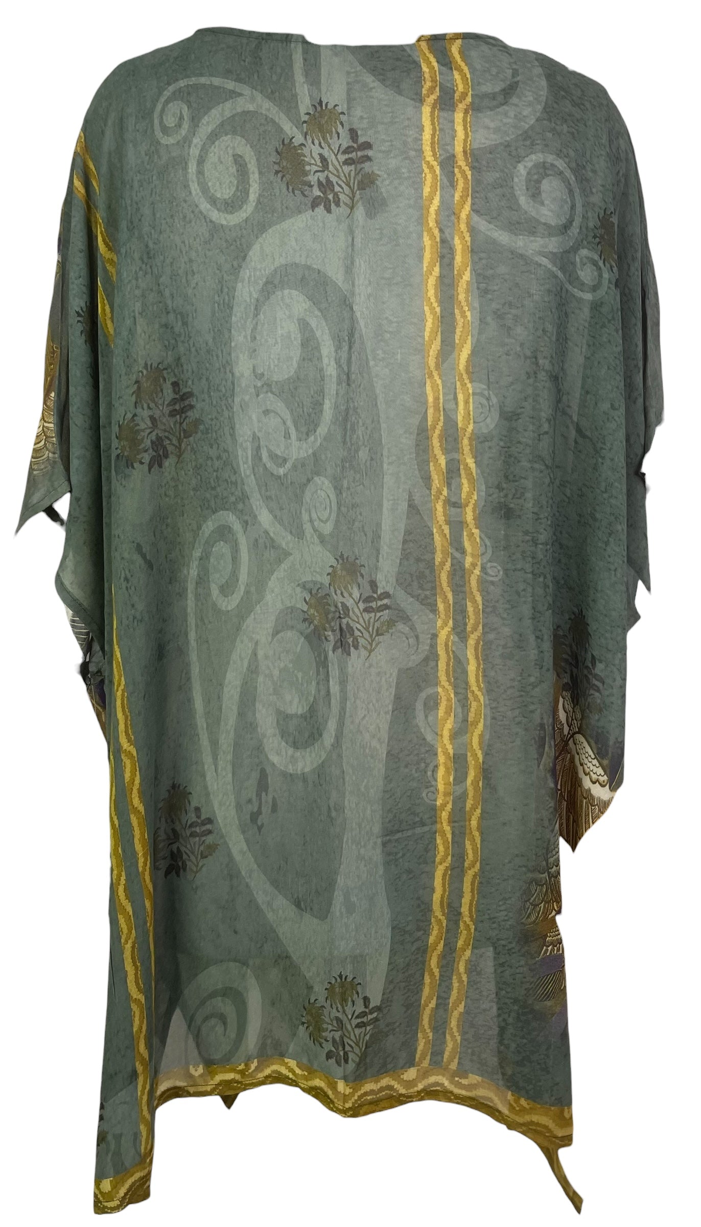 PREVIEW PRC8208 Sheer Avatar Pure Silk Short Kaftan Tunic with Slits