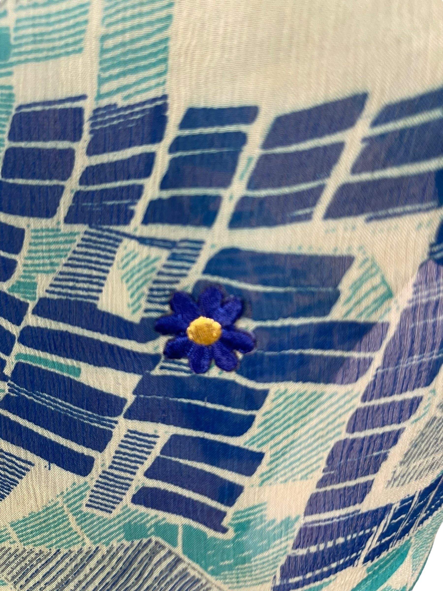 PRG7102 Sheer Avatar Pure Silk Waterfall Top