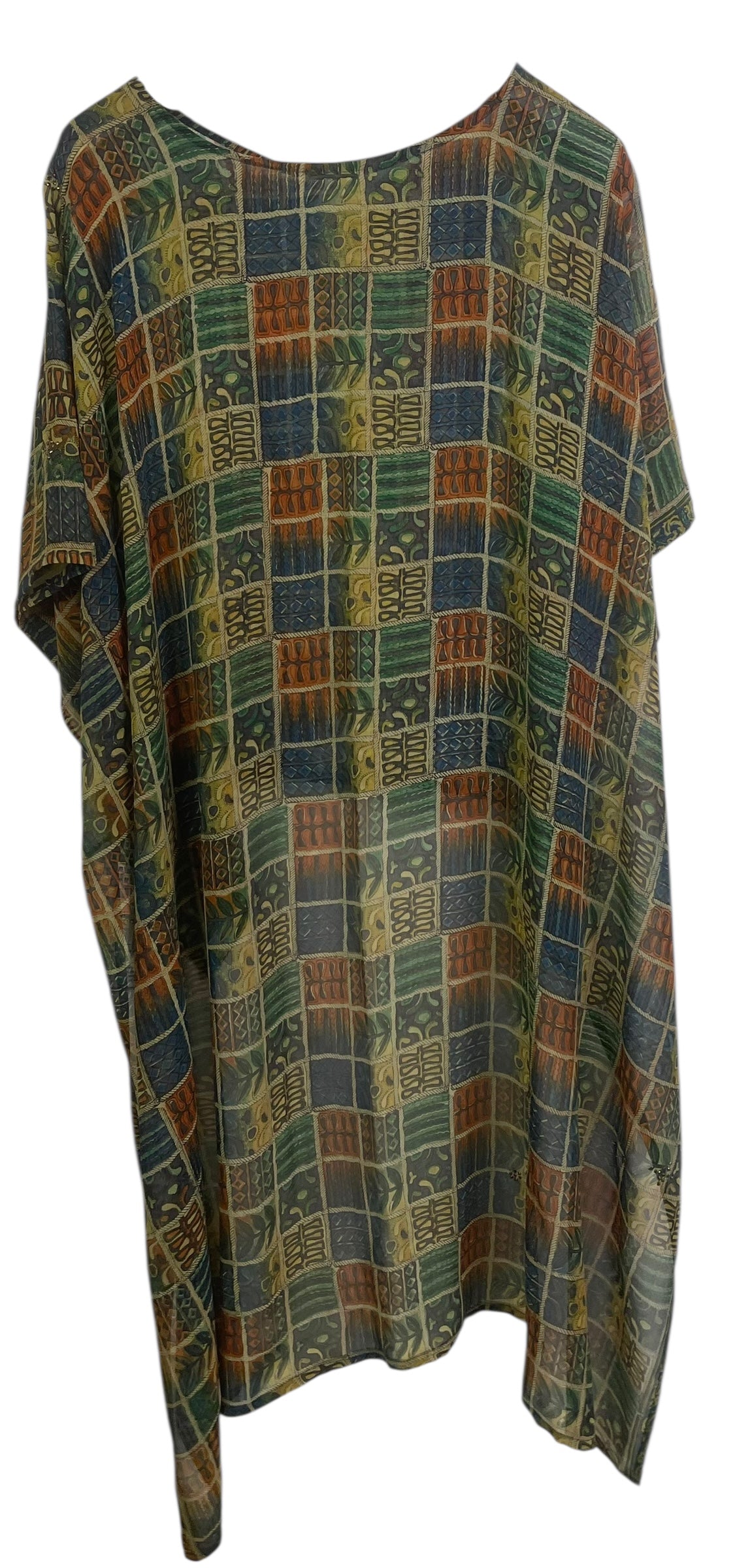 PREVIEW PRG8711 Sheer Avatar Pure Silk Hi Lo Top by MARCH2026 – Handmade ethical Hi Lo Top from sariKNOTsari using upcycled silk. Designed in Canada for travel and slow fashion, loved from Toronto to LA to Sydney.