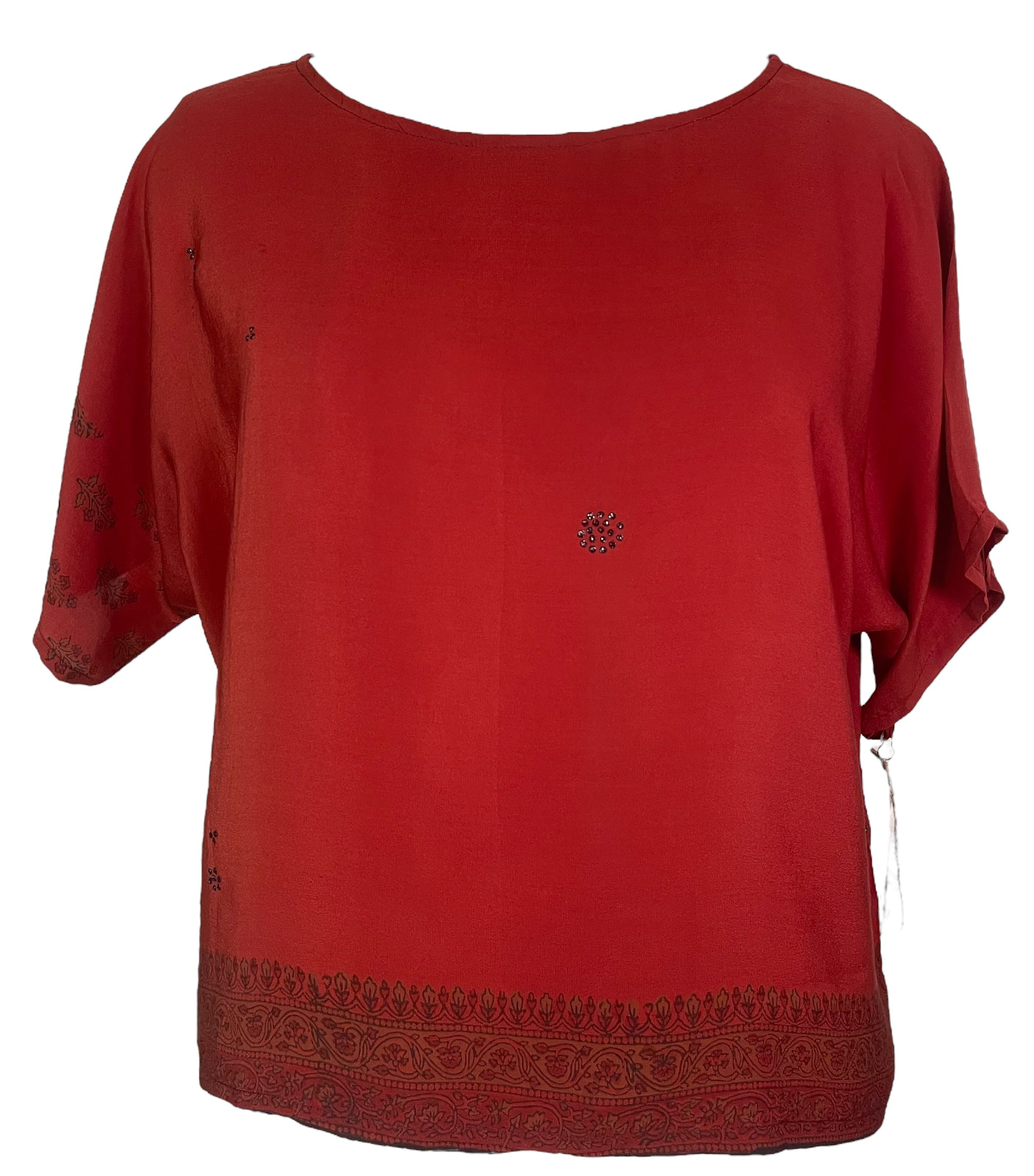 PRC7978 Avatar Pure Silk Boxy Top