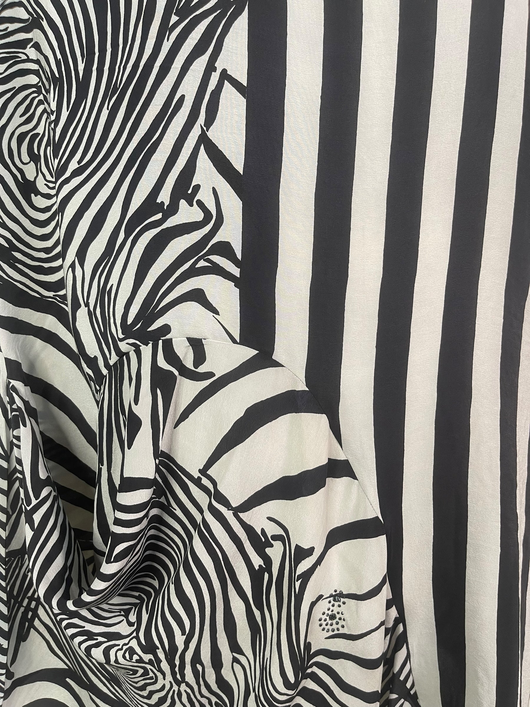 PRC7939 Avatar Pure Silk Self Pocket Tunic Dress