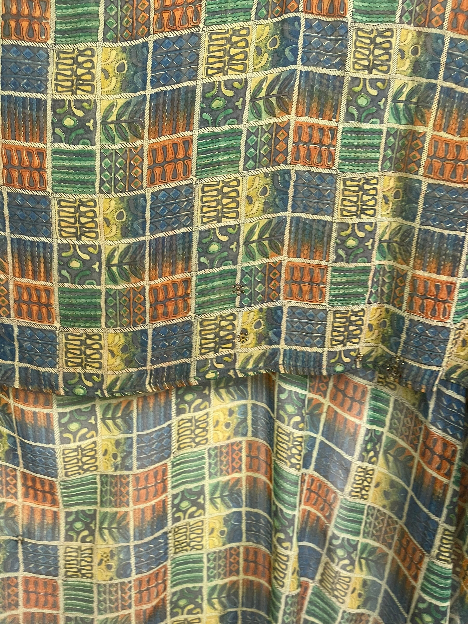 PREVIEW PRG8711 Sheer Avatar Pure Silk Hi Lo Top by MARCH2026 – Handmade ethical Hi Lo Top from sariKNOTsari using upcycled silk. Designed in Canada for travel and slow fashion, loved from Toronto to LA to Sydney.