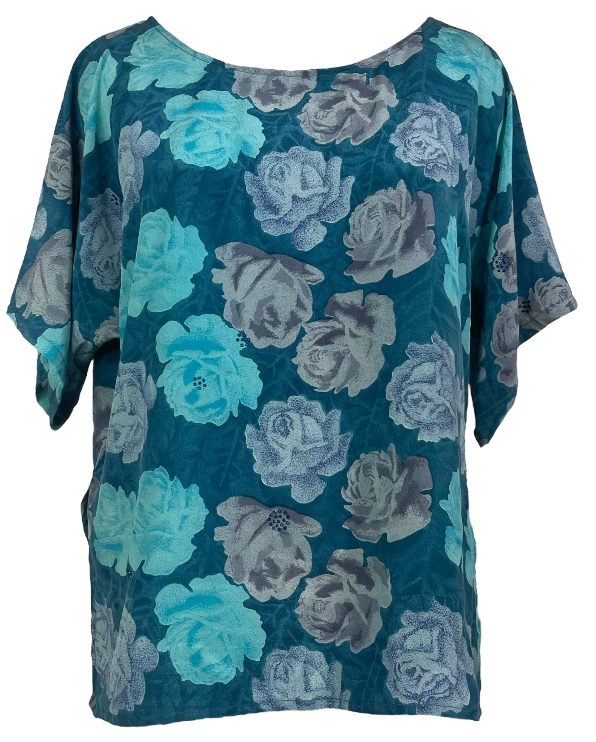 PRC8084 Avatar Pure Silk Side Slit Top