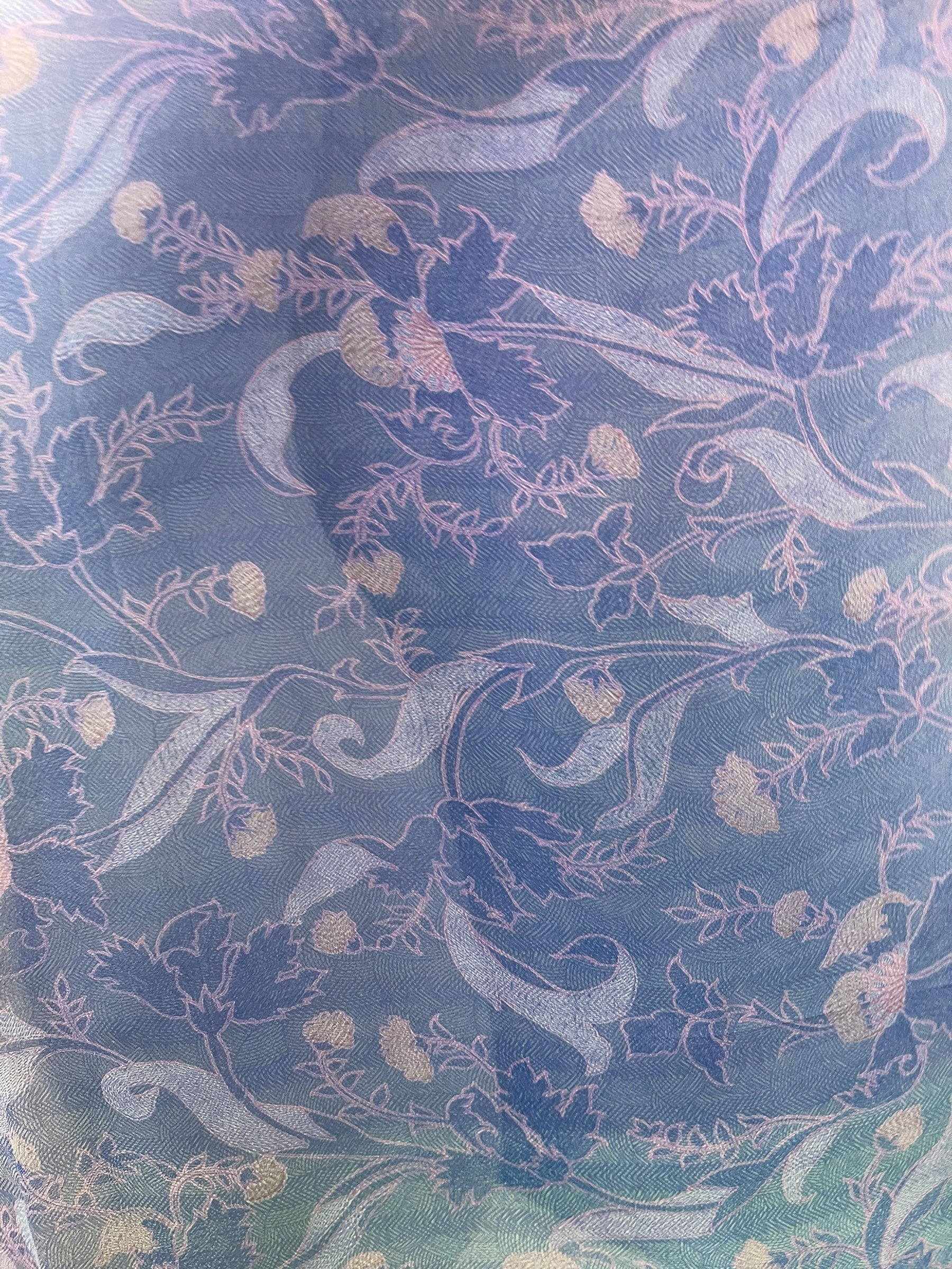 PRG8432 Sheer Avatar Pure Silk Short Kaftan Tunic with Slits