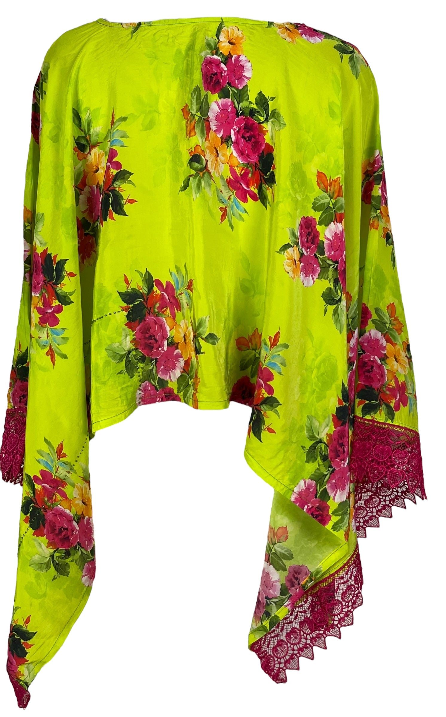 PRC6958 Avatar Pure Silk Capelet Poncho