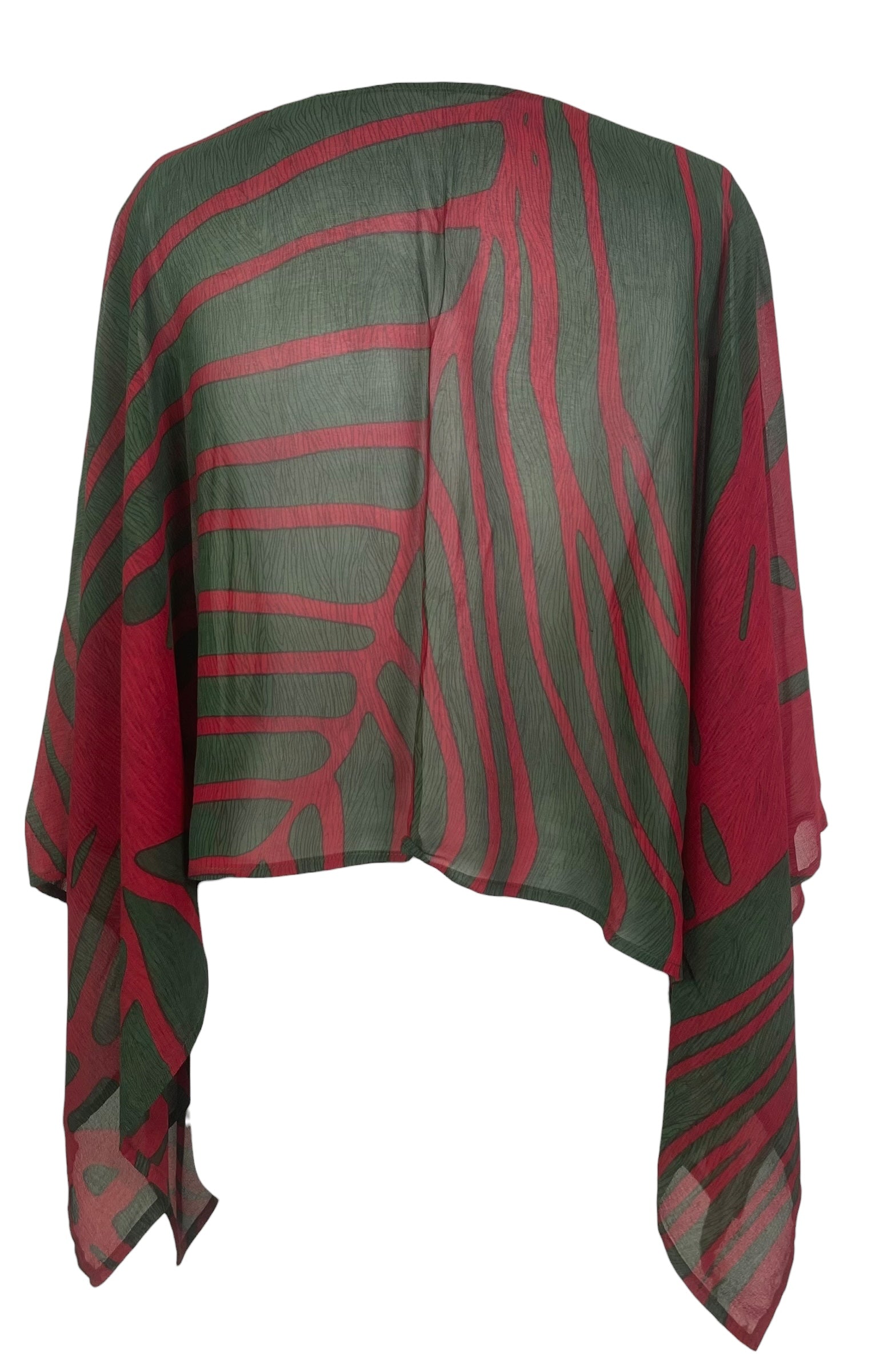 PREVIEW PRG8631B Sheer Pure Silk Wabi Sabi Capelet Poncho