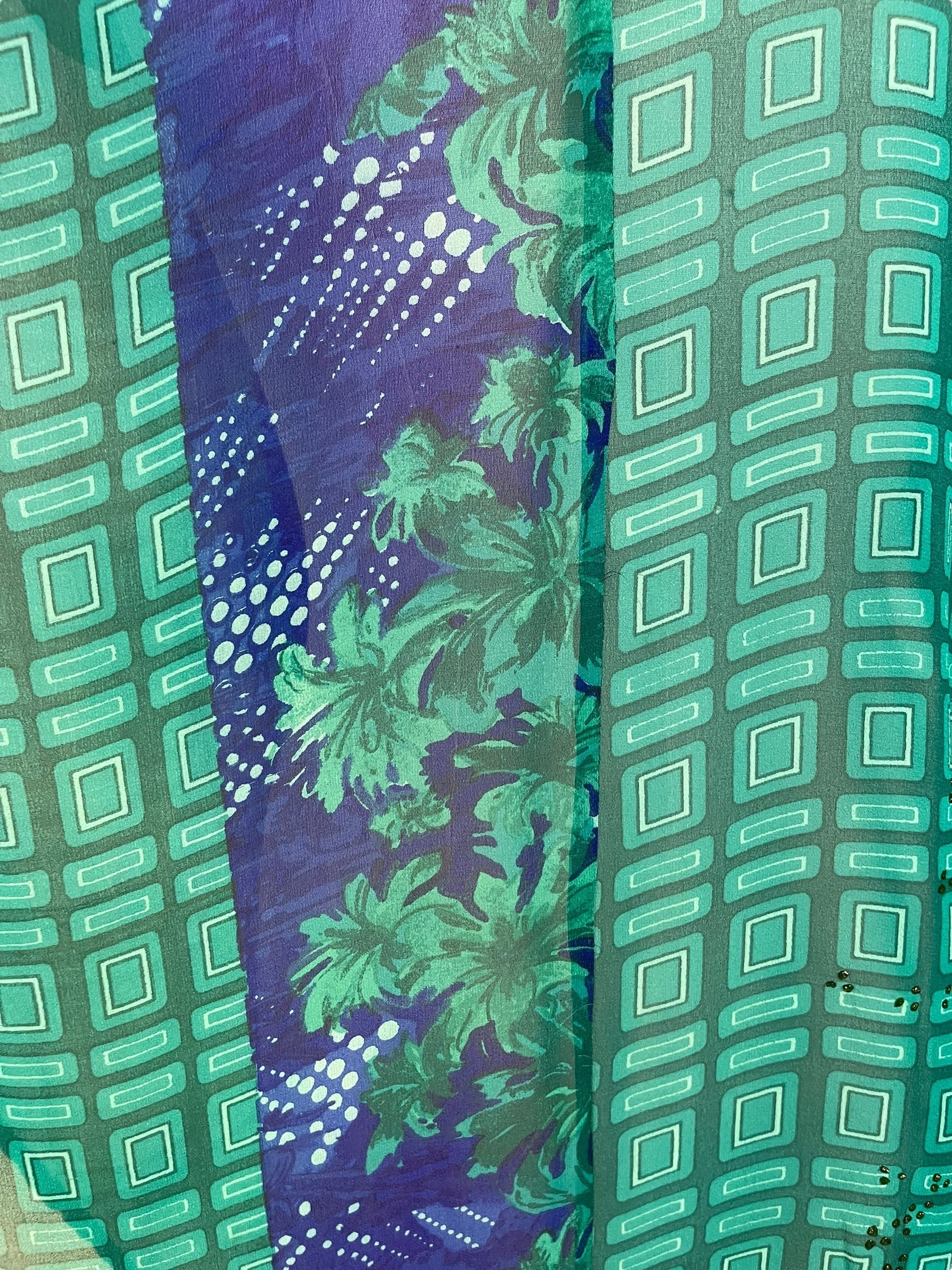 PRG7046 Sheer Sheer Avatar Pure Silk Waterfall Top