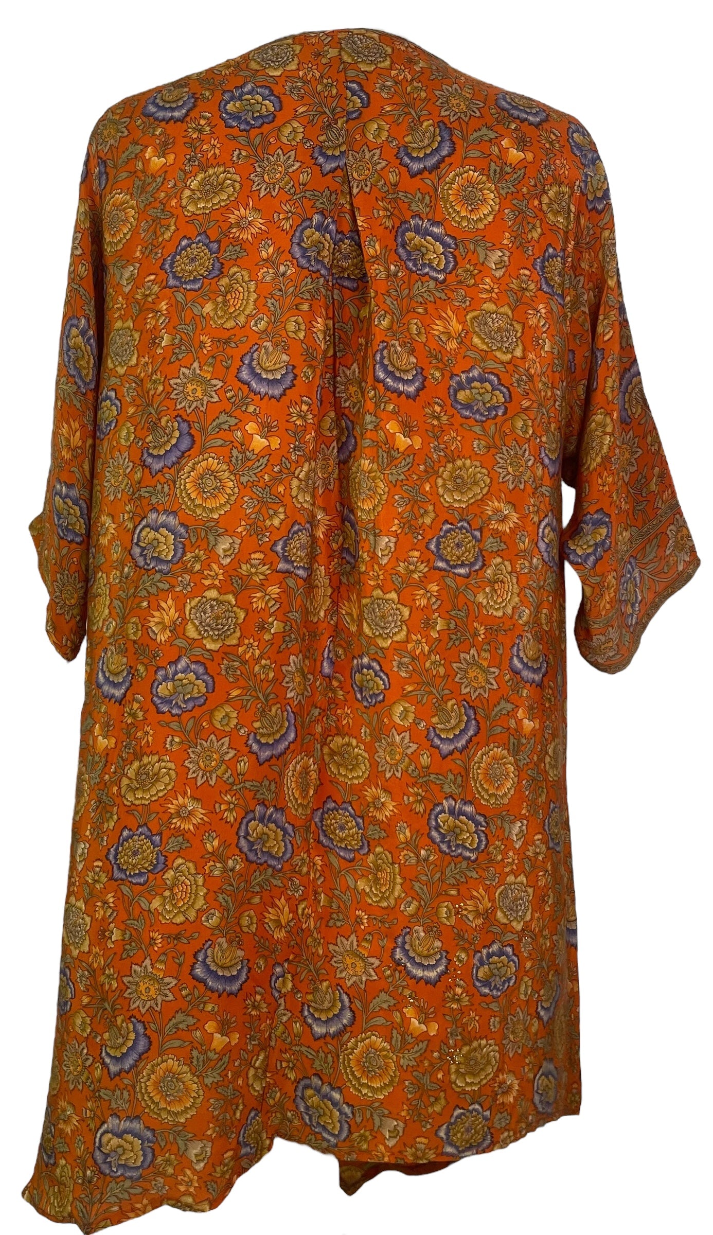 PRC7881 Avatar Pure Silk Self Pocket Tunic Dress