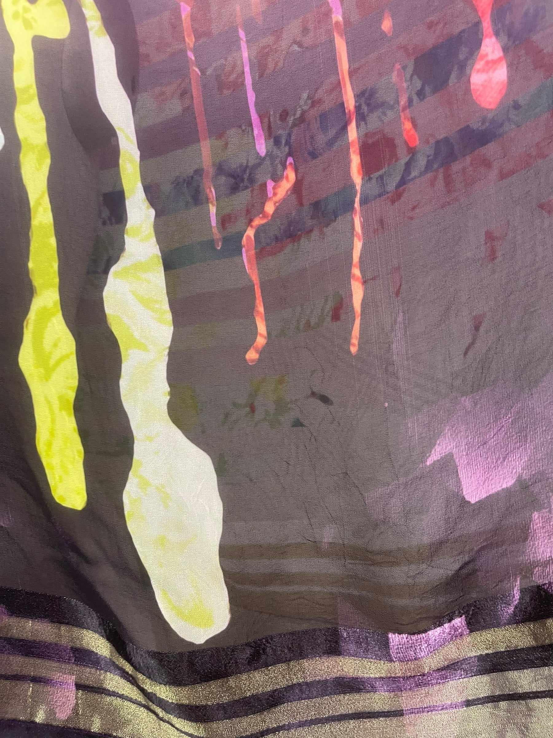 PREVIEW PRG8623 Sheer Wabi Sabi Pure Silk Kimono-Sleeved Top