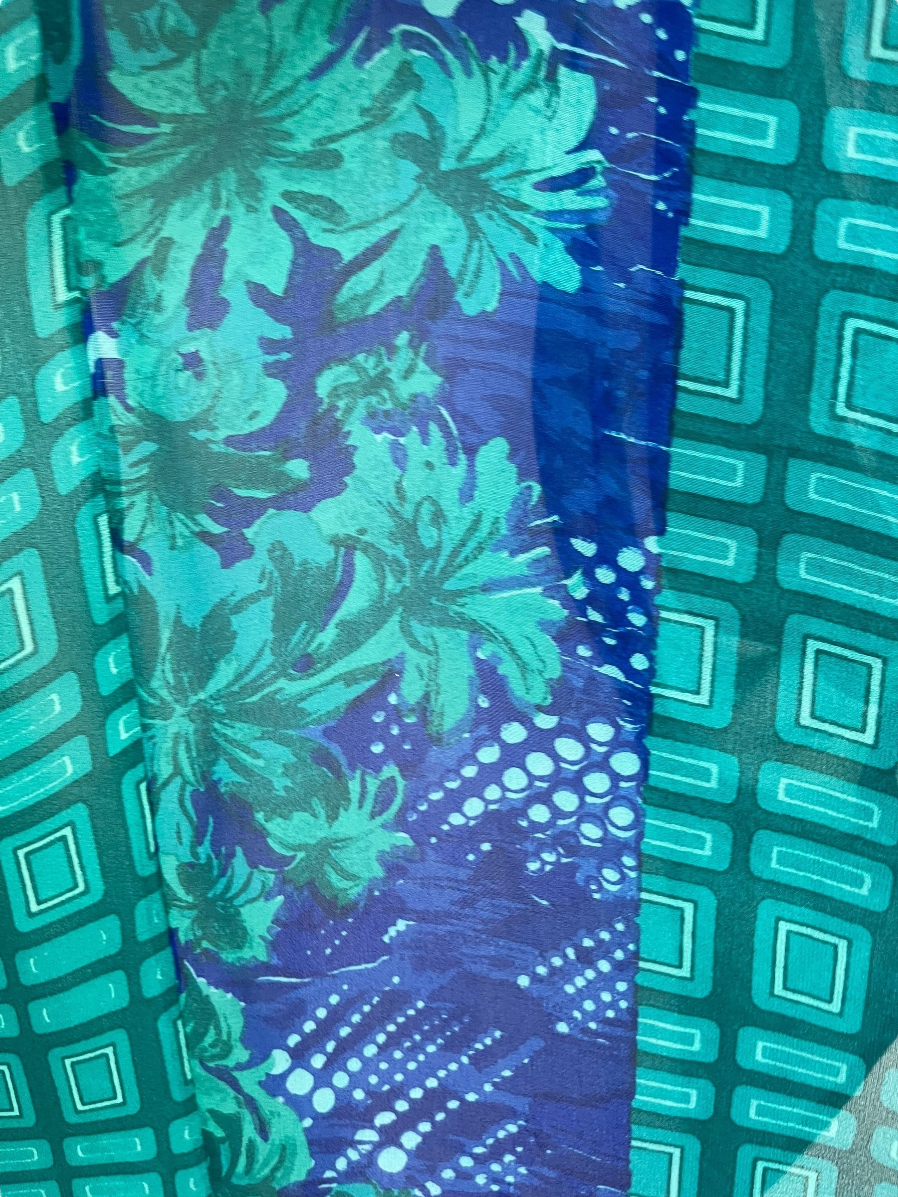 PRG7046 Sheer Sheer Avatar Pure Silk Waterfall Top