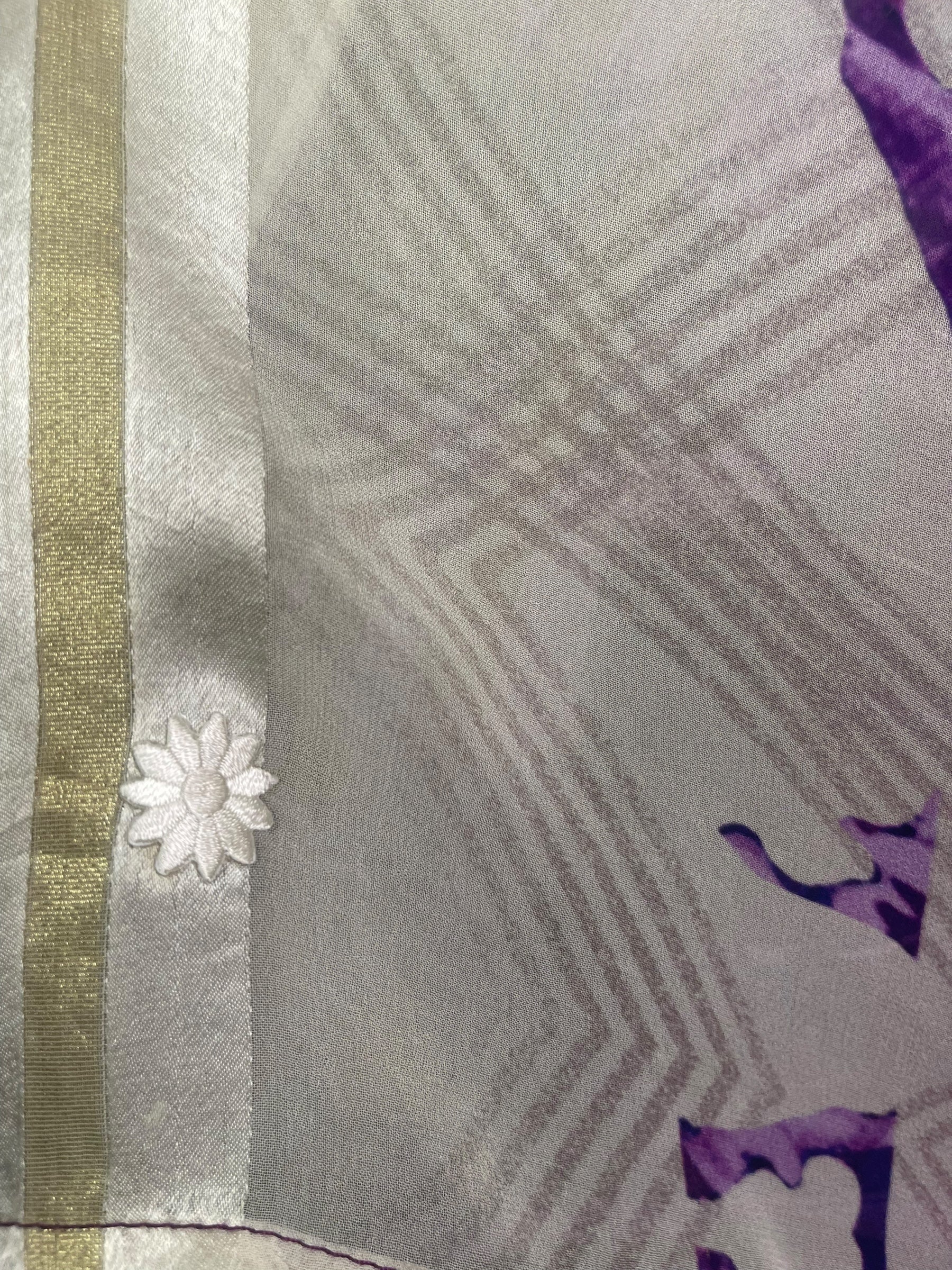 PREVIEW PRG8623 Sheer Wabi Sabi Pure Silk Kimono-Sleeved Top