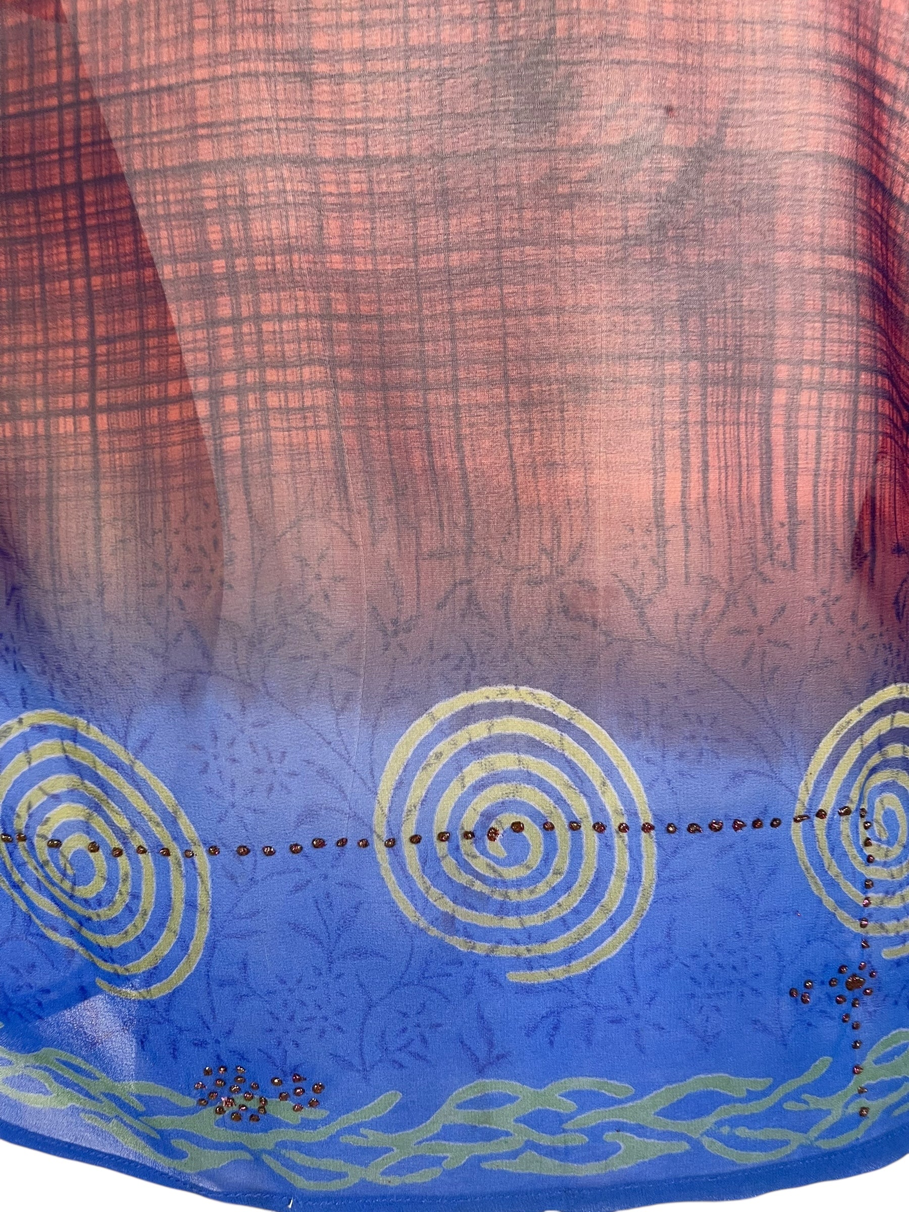 PRG6507 Sheer Wabi Sabi Pure Silk Boxy Top