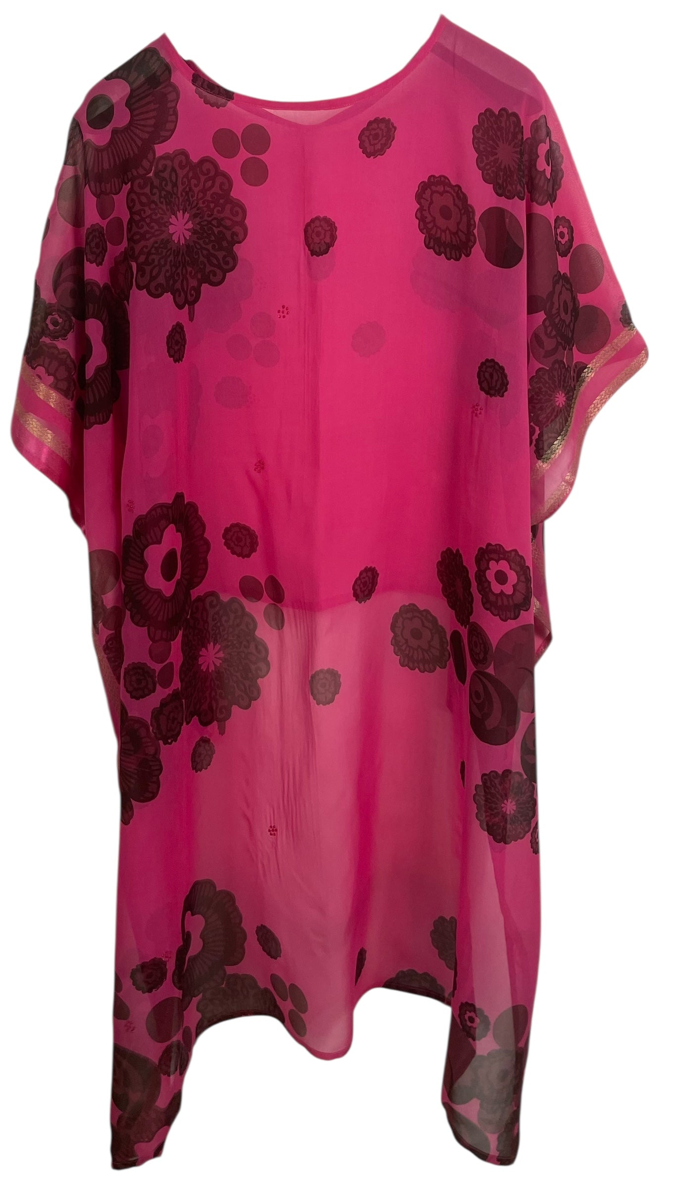 PRG8726 Sheer Avatar Pure Silk Hi Lo Top