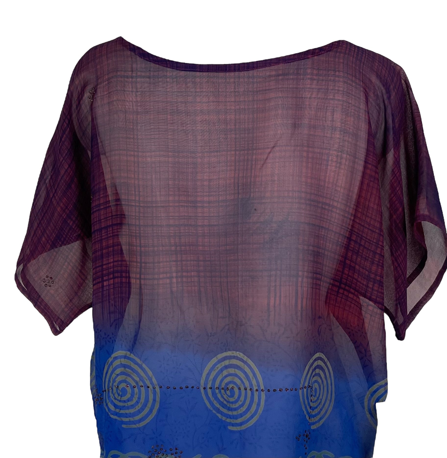 PRG6507 Sheer Wabi Sabi Pure Silk Boxy Top