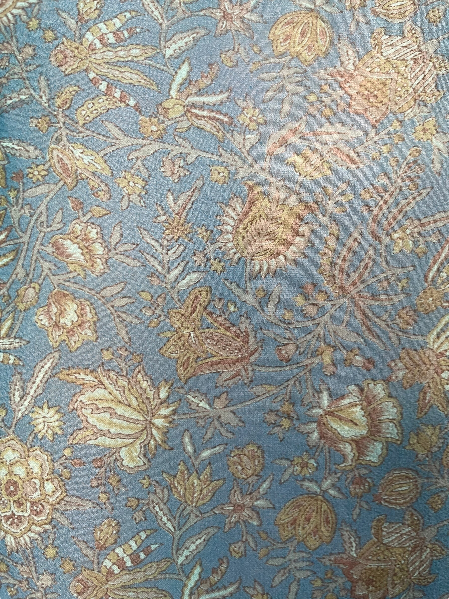 PRG8102 Sheer Avatar Pure Silk Side Slit Top